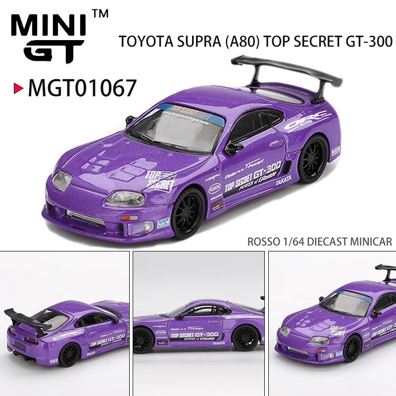 MINIGT 1:64 Toyota Supra (A80) Top Secret GT-300, литая под давлением модель автомобиля из сплава, коллекционные украшения, подарок
MINIGT 1:64 Toyota Supra (A80) Top Secret GT-300, литая под давлением модель автомобиля из сплава, коллекционные украшения, подарок
