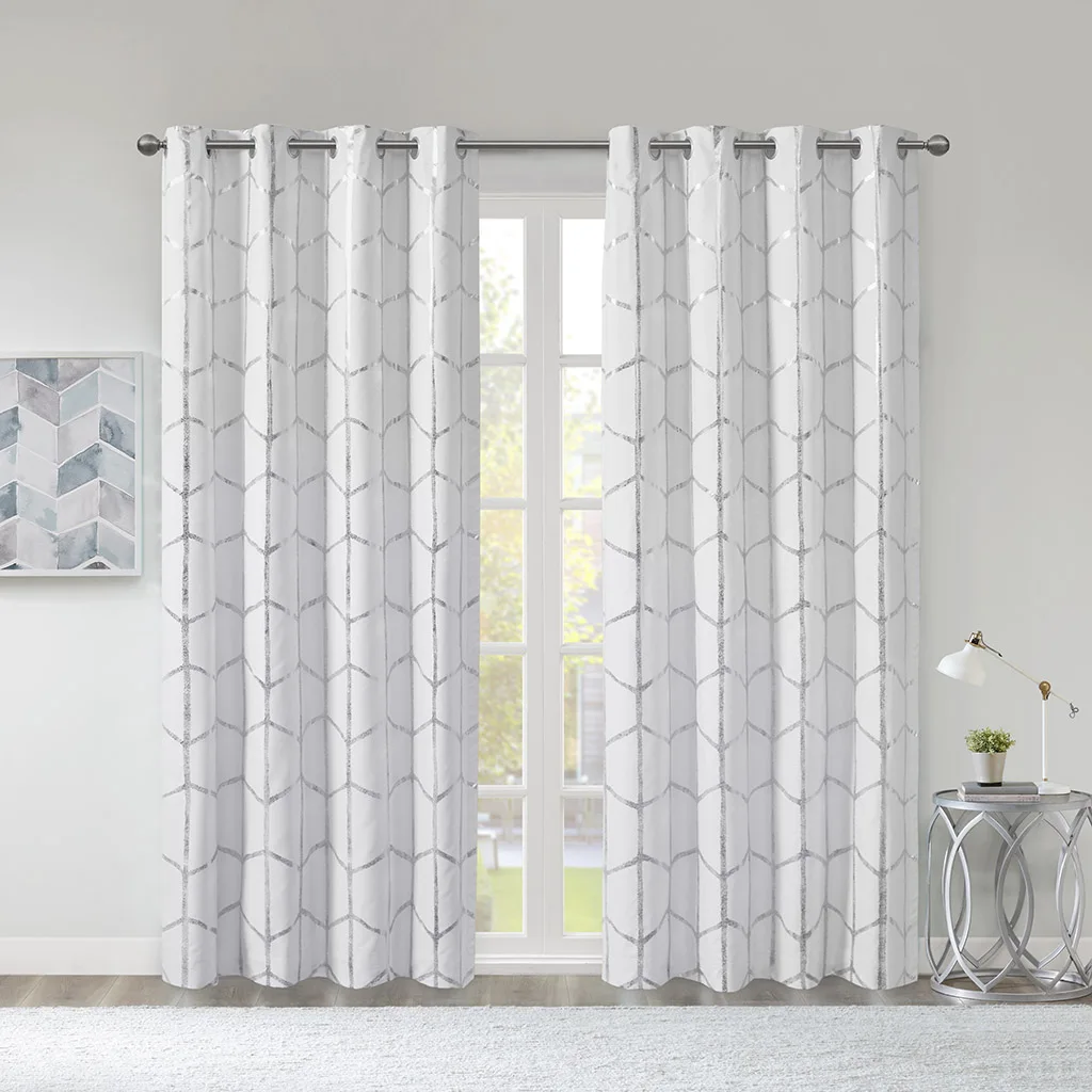 Total Blackout Metallic Print Grommet Top Curtain Panel(Only 1 Pc Panel)'
Total Blackout Metallic Print Grommet Top Curtain Panel(Only 1 Pc Panel)'