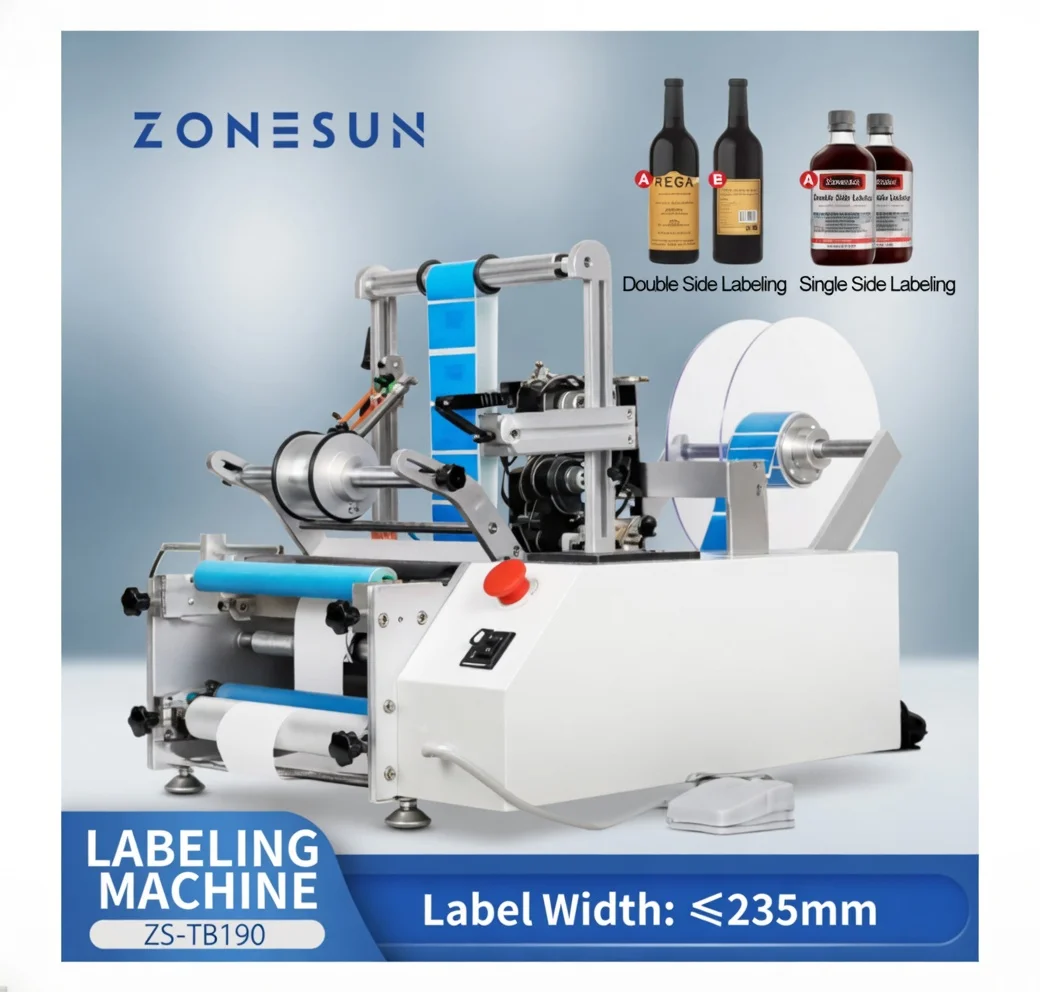 ZONESUN ZS-TB190 Automatic Round Bottle Double Side Labeling Machine Plastic Tin Can Glass Bottle Sticker Packaging Machine
ZONESUN ZS-TB190 Automatic Round Bottle Double Side Labeling Machine Plastic Tin Can Glass Bottle Sticker Packaging Machine
