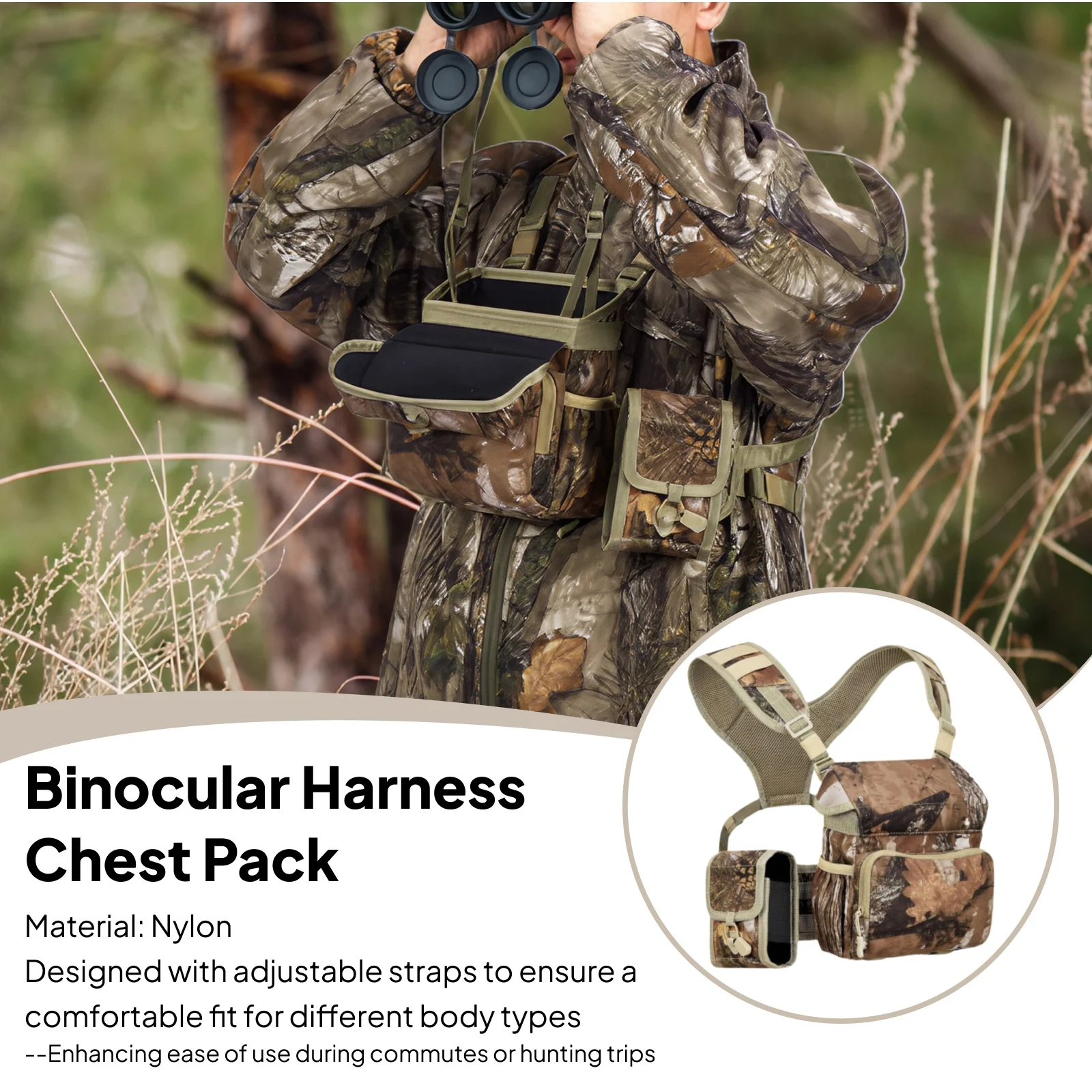 Binocular Harness Chest Pack Large Nylon for Birdwatching Backpacking Hiking Nylon Versatile Binocular Holder Chest Bag Large
Binocular Harness Chest Pack Large Nylon for Birdwatching Backpacking Hiking Nylon Versatile Binocular Holder Chest Bag Large