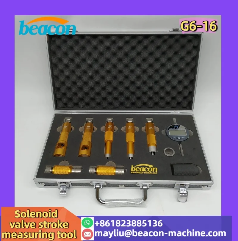 Injector Valve Assembly Stroke Measuring Tool G6-16 Common Rail Injector Repair Nozzle Armature Lift Measuring Gauge
Injector Valve Assembly Stroke Measuring Tool G6-16 Common Rail Injector Repair Nozzle Armature Lift Measuring Gauge