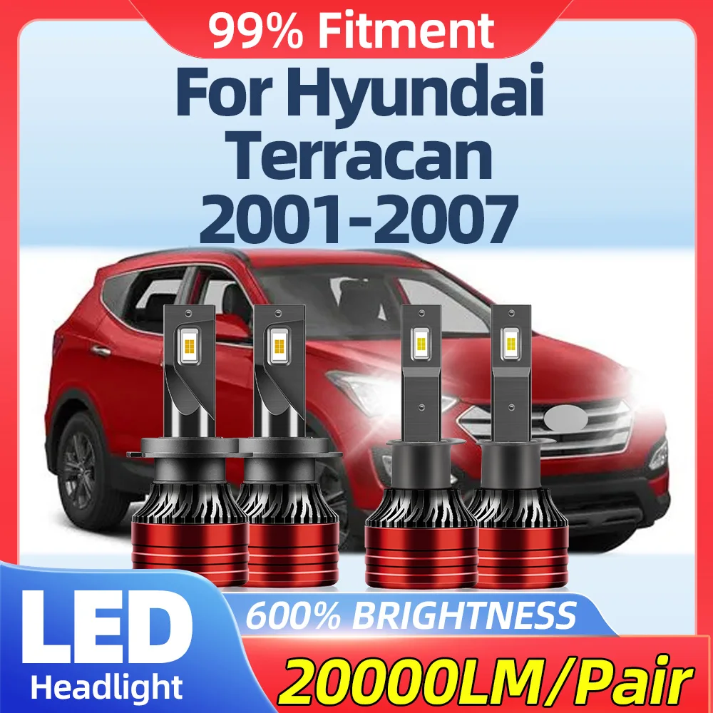 240W CSP Chips LED Headlight Bulbs 40000LM Auto Headlamps 6000K Fog Lights For Hyundai Terracan 2001-2003 2004 2005 2006 2007
240W CSP Chips LED Headlight Bulbs 40000LM Auto Headlamps 6000K Fog Lights For Hyundai Terracan 2001-2003 2004 2005 2006 2007