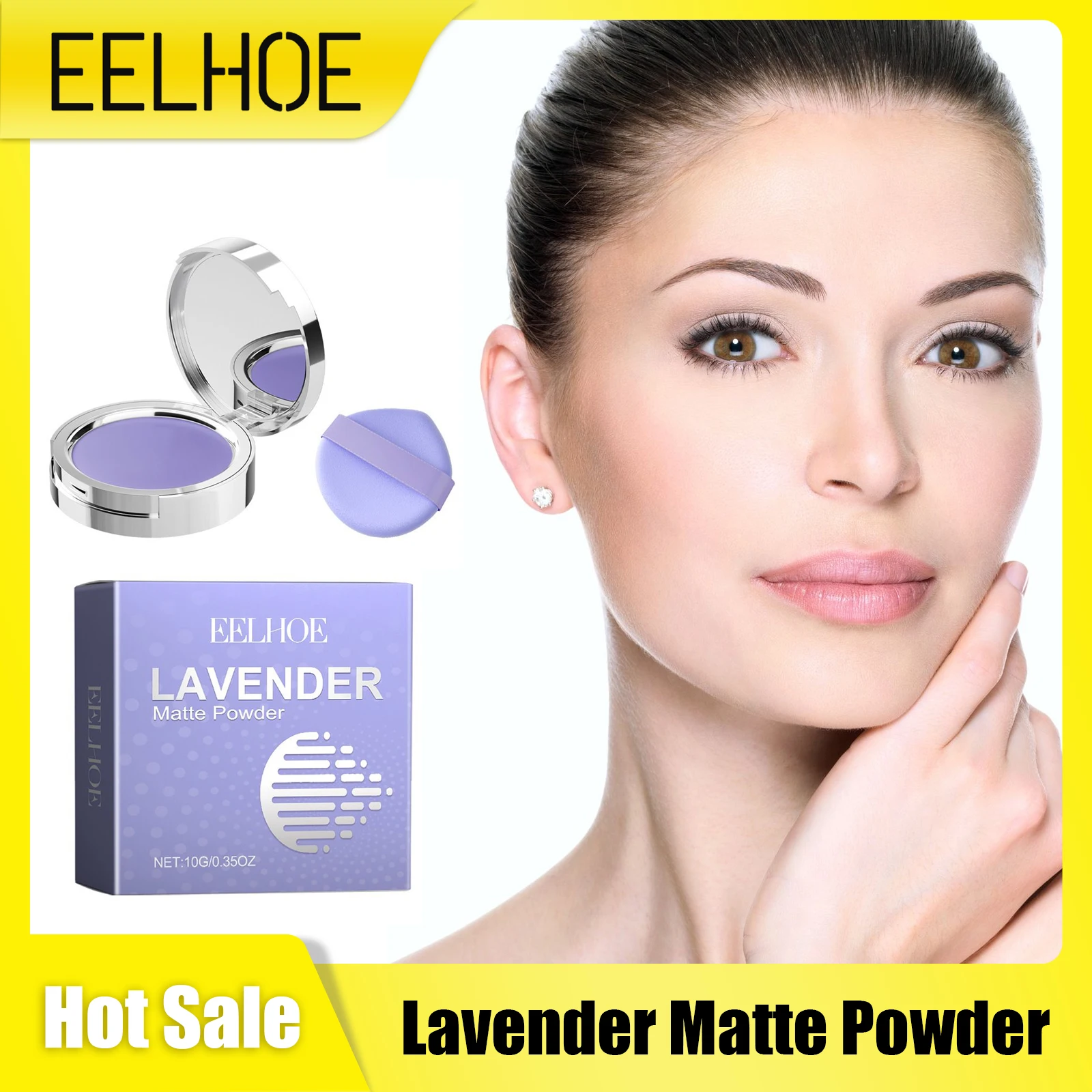 EELHOE Lavender Matte Powder Brighten Oil Control Waterproof Smoothing Makeup Foundation Powder with Puff Loose Setting Powder
EELHOE Lavender Matte Powder Brighten Oil Control Waterproof Smoothing Makeup Foundation Powder with Puff Loose Setting Powder