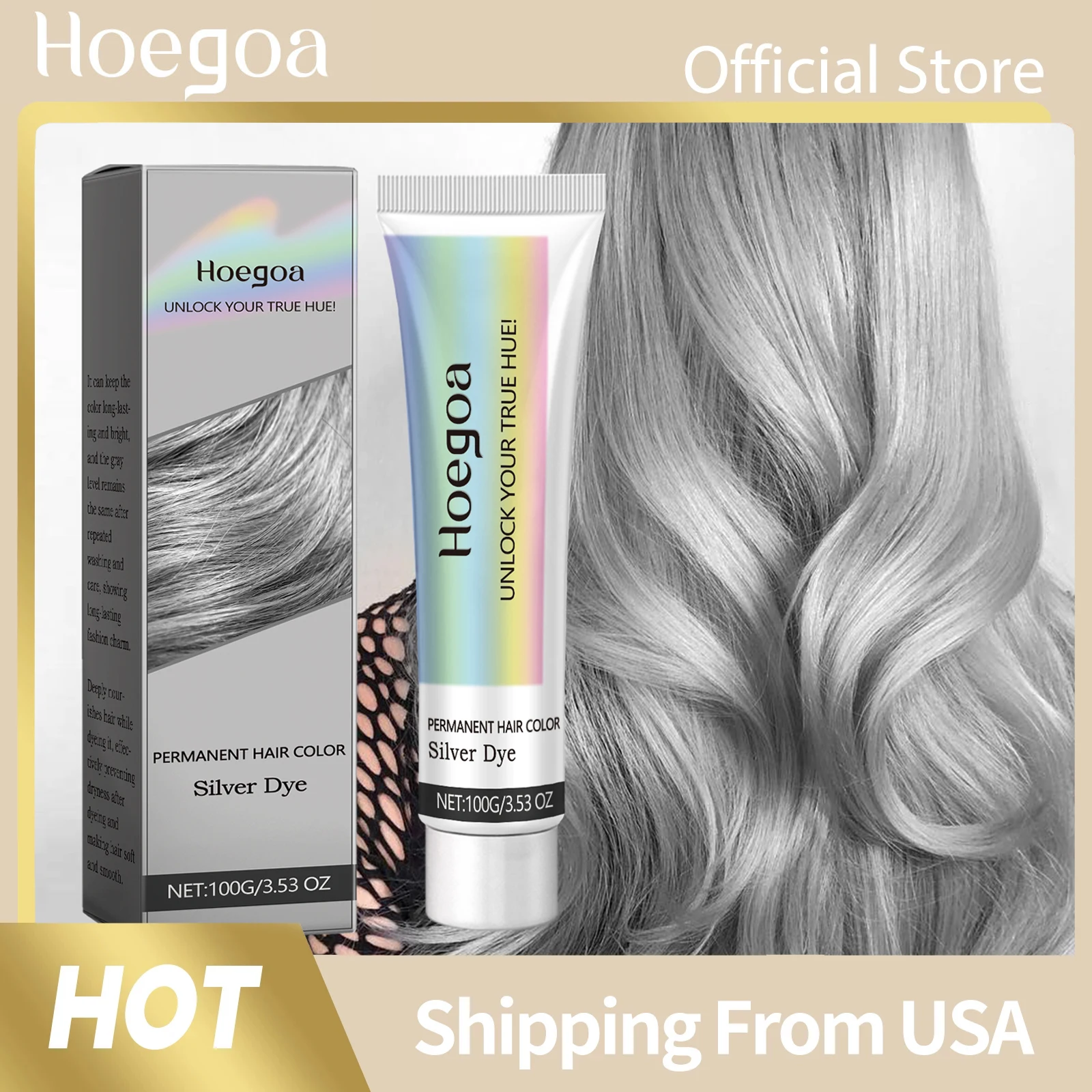 Hoegoa Gray Hair Dye Cream Long-Lasting Stable Effect Mild Gentle Formula Non-Irritation DIY Styling Professional Hair Color Wax
Hoegoa Gray Hair Dye Cream Long-Lasting Stable Effect Mild Gentle Formula Non-Irritation DIY Styling Professional Hair Color Wax