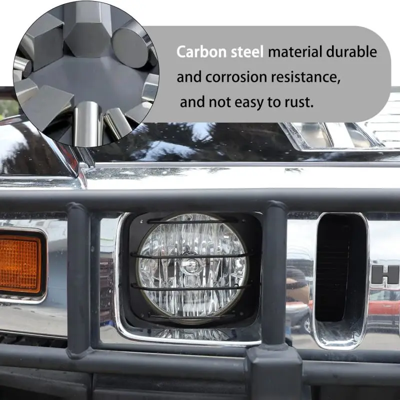 Lamp Car Accessories For Hummer H2 2003-2009 Carbon Steel Front Headlight & FogLight Grill Cover Protection Mesh Net
Lamp Car Accessories For Hummer H2 2003-2009 Carbon Steel Front Headlight & FogLight Grill Cover Protection Mesh Net