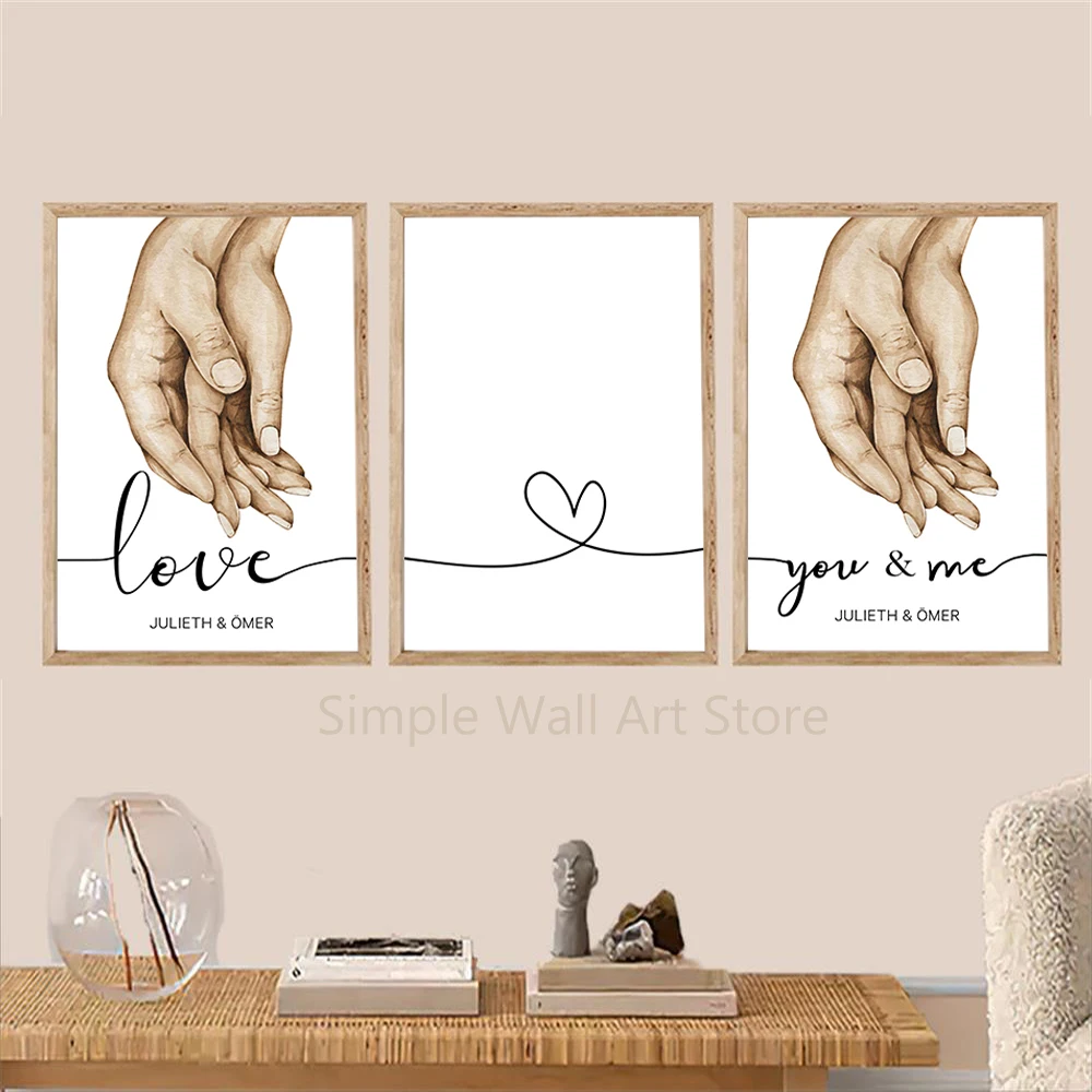Personalized Couple Hands Family Poster Custom Name Art Print Wedding Gift Canvas Painting Love Wall Picture Living Room Decor
Personalized Couple Hands Family Poster Custom Name Art Print Wedding Gift Canvas Painting Love Wall Picture Living Room Decor