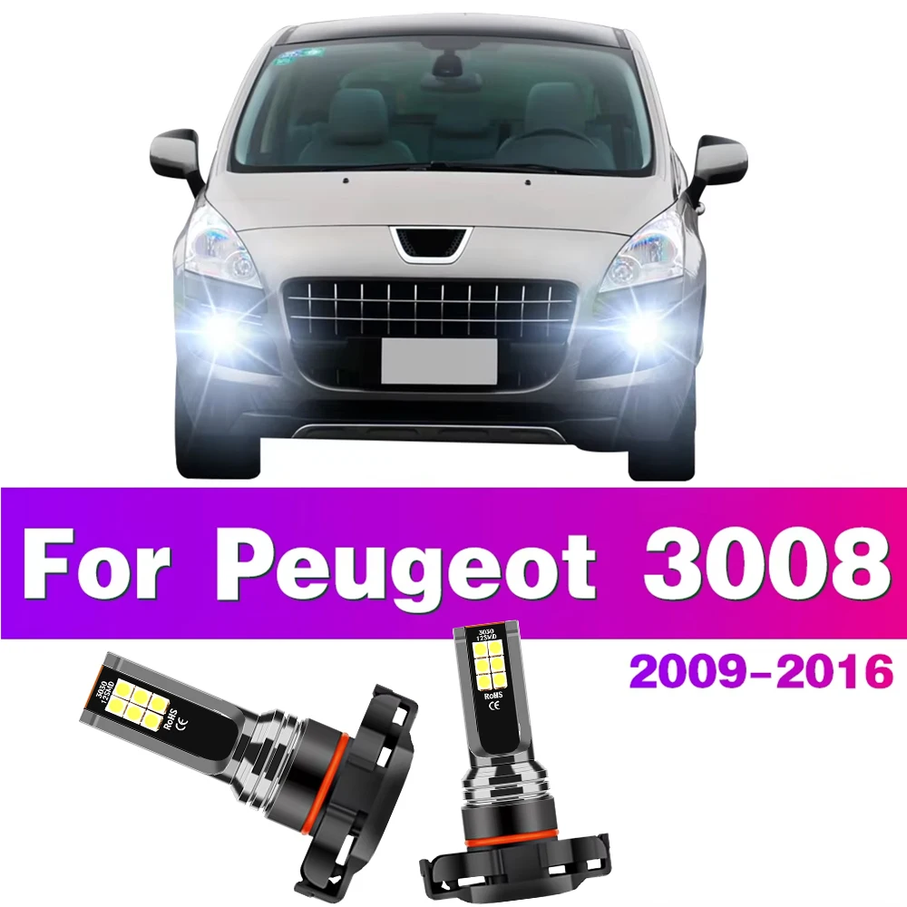 LED Car Front Fog Light Lamps 5202 5201 PS24W Bulbs For Peugeot 3008 MPV 2009 2010 2011 2012 2013 2014 2015 2016 Auto Accessory 
LED Car Front Fog Light Lamps 5202 5201 PS24W Bulbs For Peugeot 3008 MPV 2009 2010 2011 2012 2013 2014 2015 2016 Auto Accessory