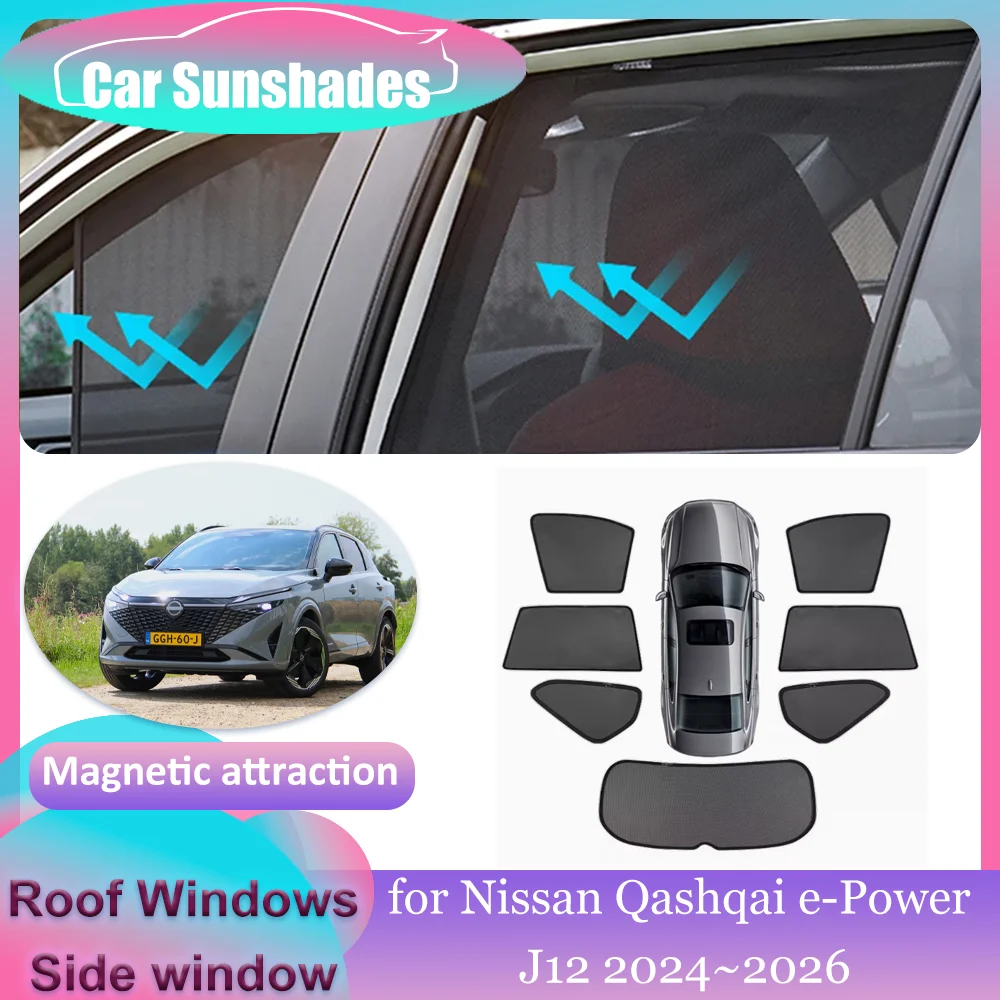 Магнитные солнцезащитные козырьки для Nissan Qashqai e-Power J12 2024 ~ 2026, солнцезащитный козырек на крыше, занавеска на лобовое стекло, аксессуары для крыши
Магнитные солнцезащитные козырьки для Nissan Qashqai e-Power J12 2024 ~ 2026, солнцезащитный козырек на крыше, занавеска на лобовое стекло, аксессуары для крыши