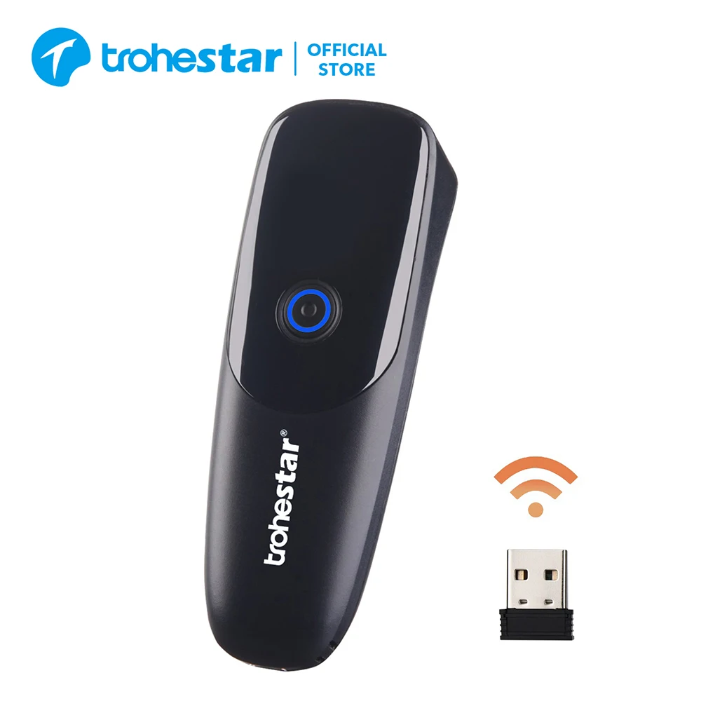 Mini Bluetooth Barcode Scanner Compatible with 2.4GHz Wireless Bluetooth Function Handheld Bar Code Reader Scanners
Mini Bluetooth Barcode Scanner Compatible with 2.4GHz Wireless Bluetooth Function Handheld Bar Code Reader Scanners
