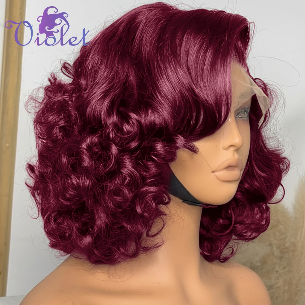 # 99J Бургундский короткий волнистый парик из натуральных волос с кружевной передней частью, HD прозрачный, плотность 220%, 13x4, с предварительно выкнутой линией роста волос
# 99J Бургундский короткий волнистый парик из натуральных волос с кружевной передней частью, HD прозрачный, плотность 220%, 13x4, с предварительно выкнутой линией роста волос