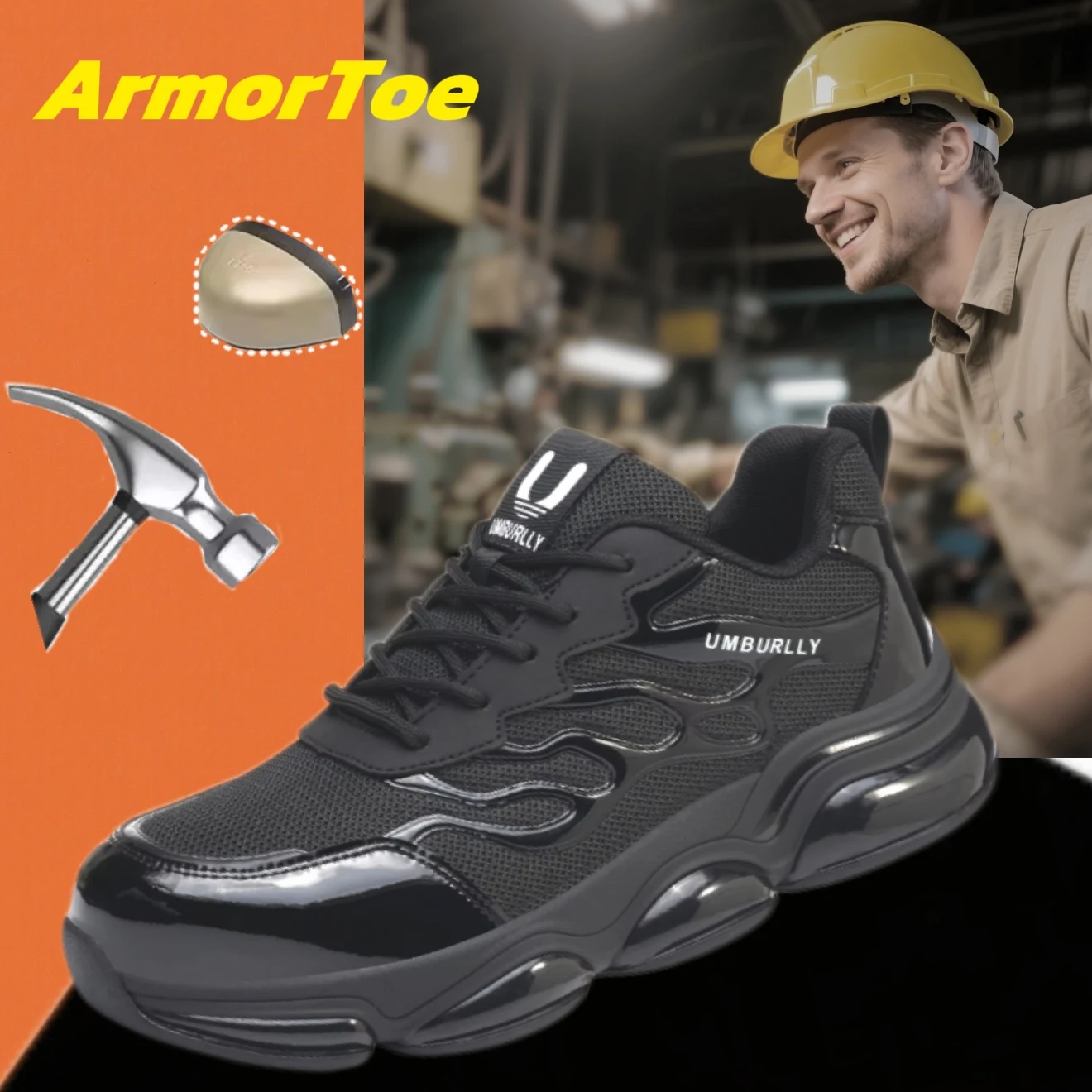 ArmorToe Steel Head Fashion Safety Shoes Anti-smash Anti-stabbing Four Seasons Section Non-slip Work Shoes #Armor2711
ArmorToe Steel Head Fashion Safety Shoes Anti-smash Anti-stabbing Four Seasons Section Non-slip Work Shoes #Armor2711