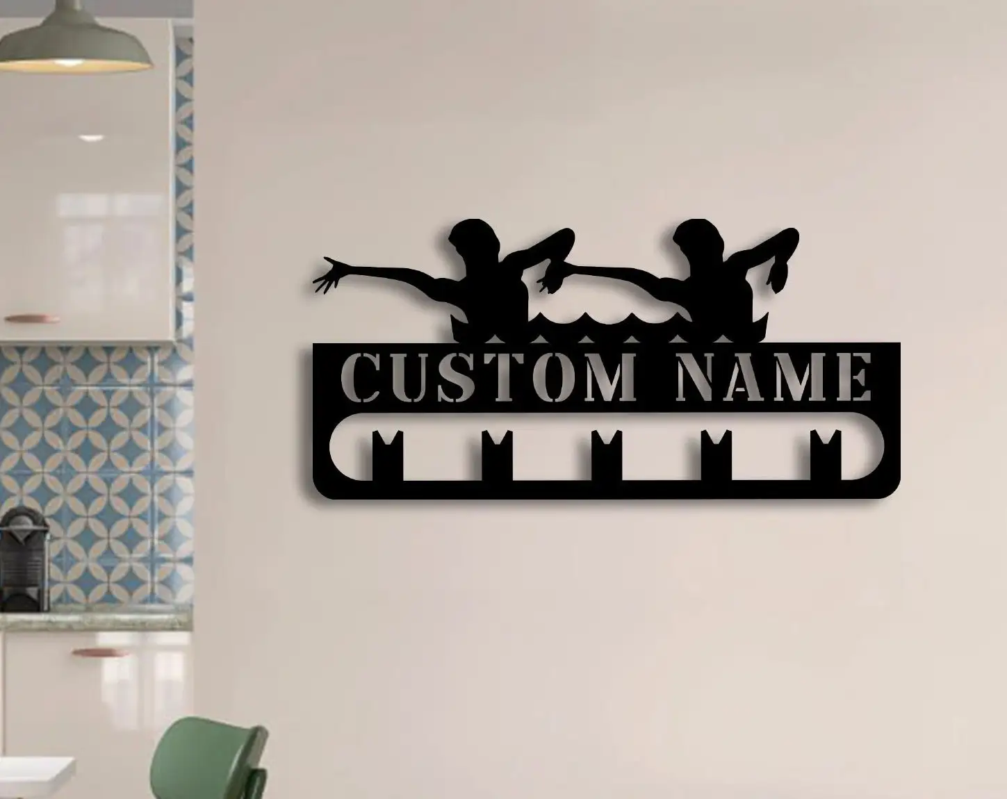 Custom Metal Synchronized Swimming Medal Hanger Wall Art Light, Swimming Player Medal Holder, Medal Display Awards Sign
Custom Metal Synchronized Swimming Medal Hanger Wall Art Light, Swimming Player Medal Holder, Medal Display Awards Sign