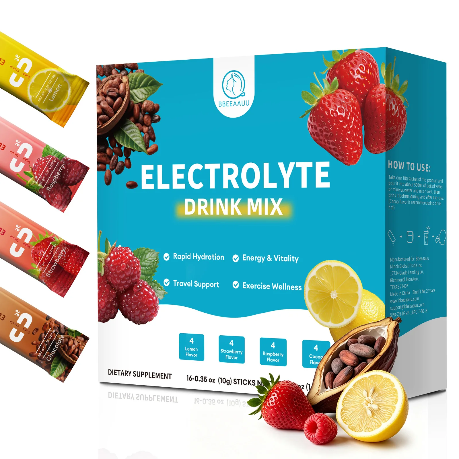 BBEEAAUU Sugar Free & 0 Calories Electrolyte Powder Mixture Electrolyte Drinks Quickly Hydrate Provide Endurance & Energy Support
BBEEAAUU Sugar Free & 0 Calories Electrolyte Powder Mixture Electrolyte Drinks Quickly Hydrate Provide Endurance & Energy Support