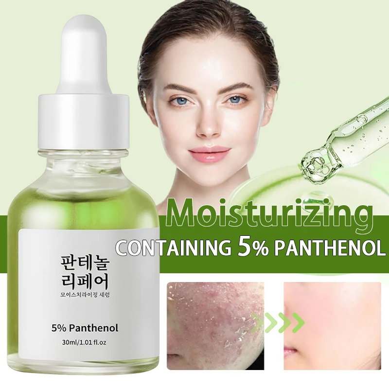 Korean 5% Panthenol Calming Serum Green Tea Essence Soothing Moisturizing For Sensitive Acne Prone Daily SkinCare Beauty Product
Korean 5% Panthenol Calming Serum Green Tea Essence Soothing Moisturizing For Sensitive Acne Prone Daily SkinCare Beauty Product