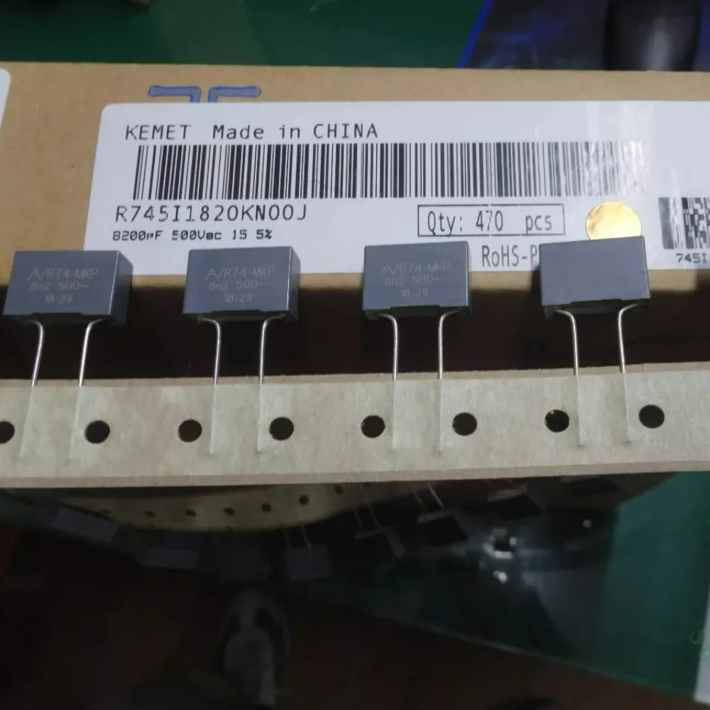 10pcs/lot AV R74 MKP 0.0082uf 500VAC 8n2 8200pf 8.2nf 822 J Brand New 8mm Film Capacitor R745I1820KN00J
10pcs/lot AV R74 MKP 0.0082uf 500VAC 8n2 8200pf 8.2nf 822 J Brand New 8mm Film Capacitor R745I1820KN00J