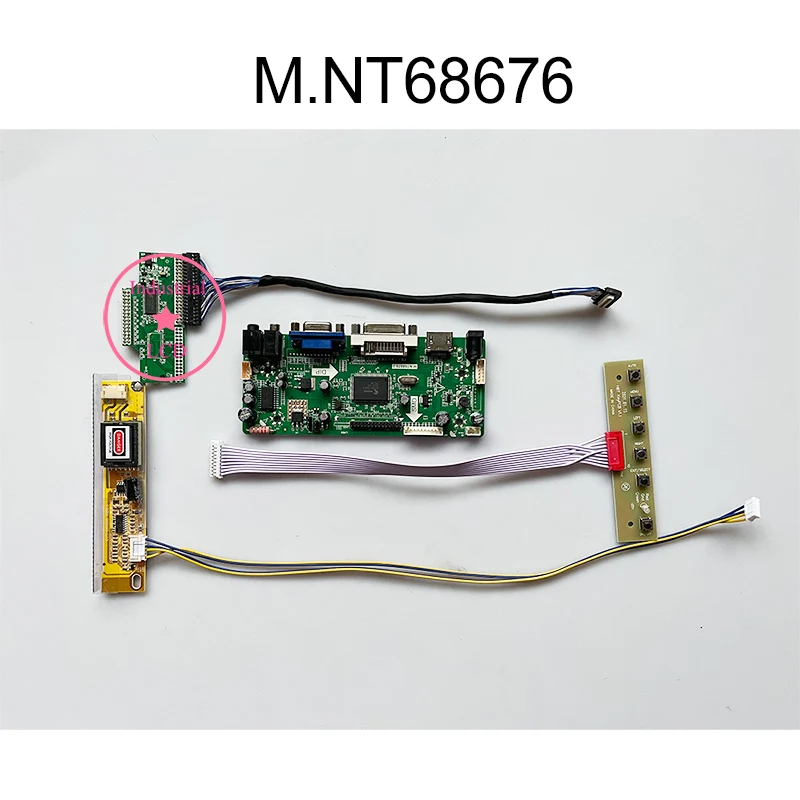 M.NT68676 NT68676 LCD Screen Controller Board Kit For panel Pixels 800X600 2 Lamps Inverter HDMI+DVI+VGA+Audio
M.NT68676 NT68676 LCD Screen Controller Board Kit For panel Pixels 800X600 2 Lamps Inverter HDMI+DVI+VGA+Audio