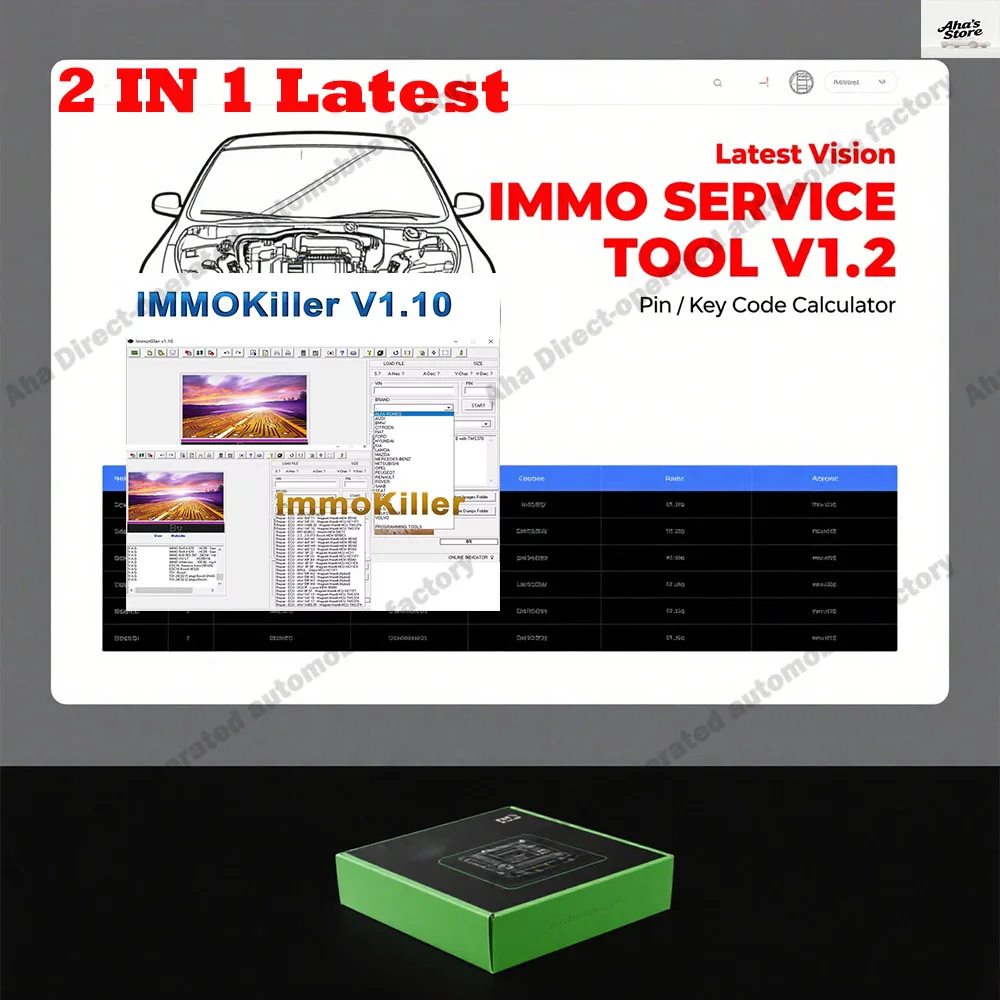 IMMO SERVICE TOOL V1.2 Car accessories Immo Off Software + ImmoKiller V1.10 obd2 scanner IMMO Off Software v1.1 ECU Programmer
IMMO SERVICE TOOL V1.2 Car accessories Immo Off Software + ImmoKiller V1.10 obd2 scanner IMMO Off Software v1.1 ECU Programmer