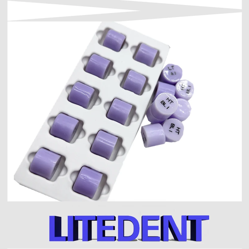 LITE DENT 5 Pieces Dental Lab HT Or LT E.max Press Glass Ceramic Ingot Lithium Disilicate
LITE DENT 5 Pieces Dental Lab HT Or LT E.max Press Glass Ceramic Ingot Lithium Disilicate