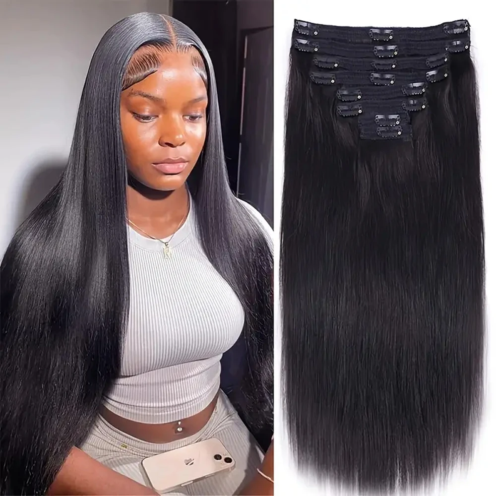 8 шт./компл. с 18 зажимами для наращивания волос, прямые человеческие волосы, 100% бразильские человеческие волосы Remy, натуральные зажимы для наращивания волос
8 шт./компл. с 18 зажимами для наращивания волос, прямые человеческие волосы, 100% бразильские человеческие волосы Remy, натуральные зажимы для наращивания волос