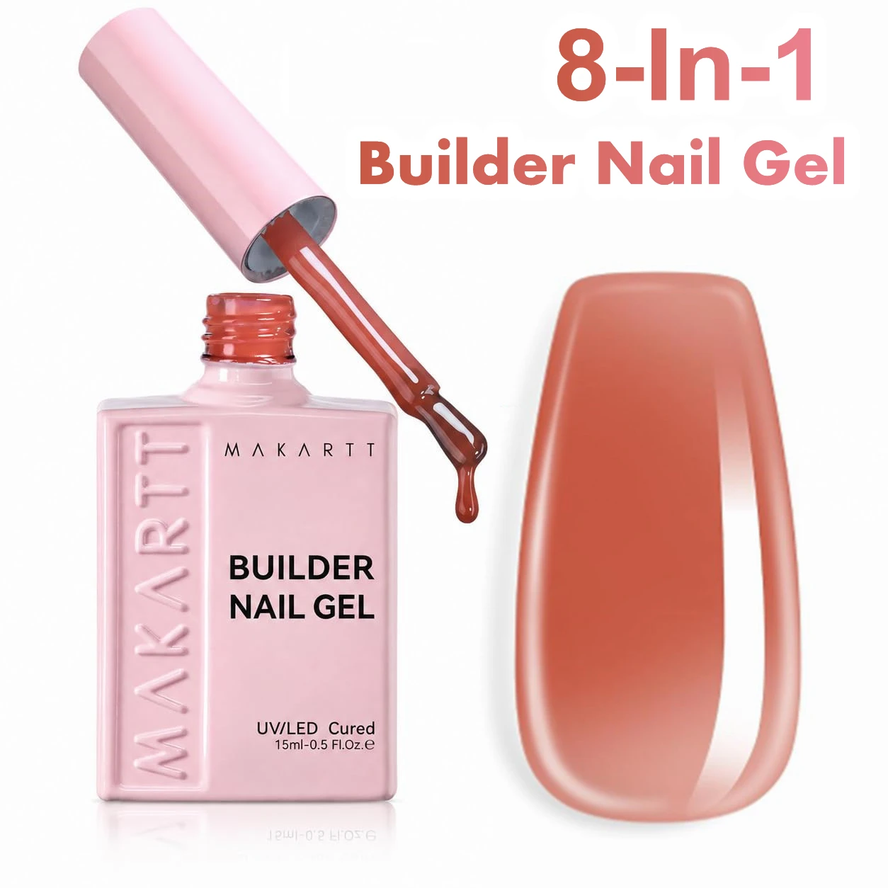 Makartt 8-in-1 Builder in a Bottle 15ml Nude Brown Gel Builder Nail Strengthen Rubber Base Rhinestone Glue UV Cured Gel DIY
Makartt 8-in-1 Builder in a Bottle 15ml Nude Brown Gel Builder Nail Strengthen Rubber Base Rhinestone Glue UV Cured Gel DIY