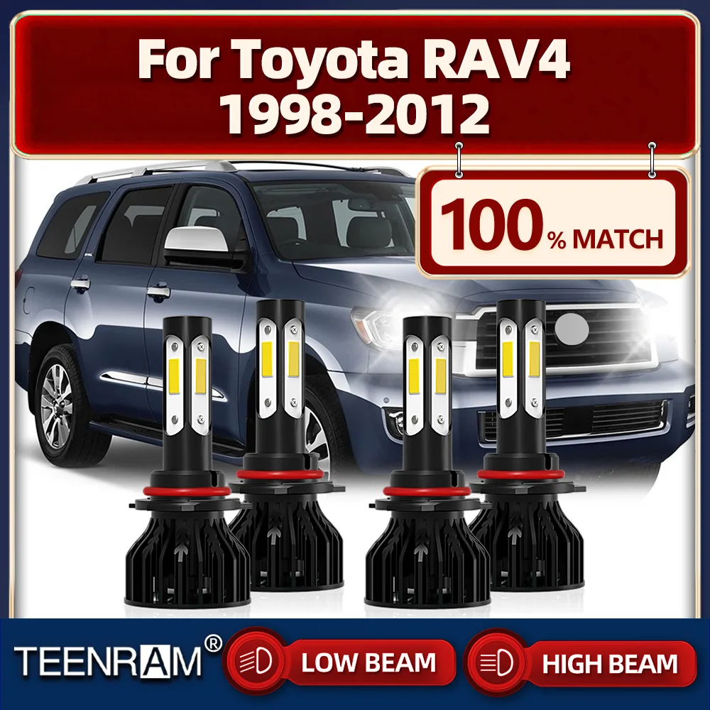 Car LED Headlight Bulb 40000LM Turbo Auto Lights 12V 6000K White For Toyota RAV4 1998-2005 2006 2007 2008 2009 2010 2011 2012
Car LED Headlight Bulb 40000LM Turbo Auto Lights 12V 6000K White For Toyota RAV4 1998-2005 2006 2007 2008 2009 2010 2011 2012