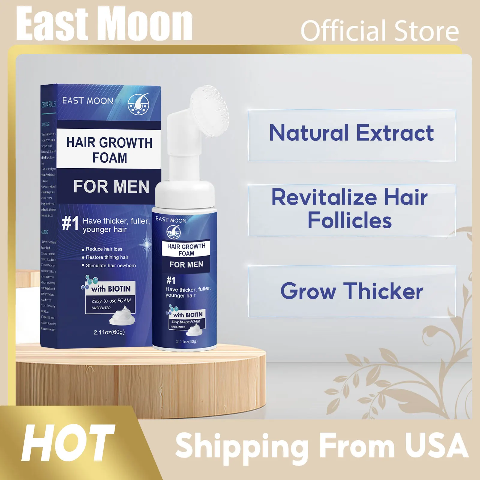 Powerful Hair Growth Foam Anti Loss Fast Growing Scalp Damaged Hair Repair Strengthen Thicker Nourish Regrowth Hair Foam for Men
Powerful Hair Growth Foam Anti Loss Fast Growing Scalp Damaged Hair Repair Strengthen Thicker Nourish Regrowth Hair Foam for Men