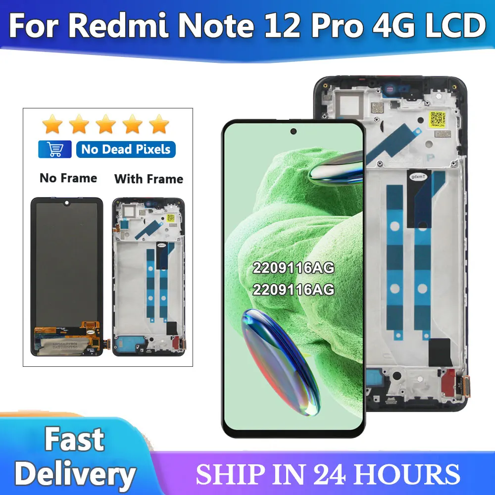 6,67 ''OEM для Xiaomi Redmi Note 12 Pro 4G ЖК сенсорный экран дигитайзер в сборе для Redmi Note 12 Pro 4G 2209116AG дисплей
6,67 ''OEM для Xiaomi Redmi Note 12 Pro 4G ЖК сенсорный экран дигитайзер в сборе для Redmi Note 12 Pro 4G 2209116AG дисплей