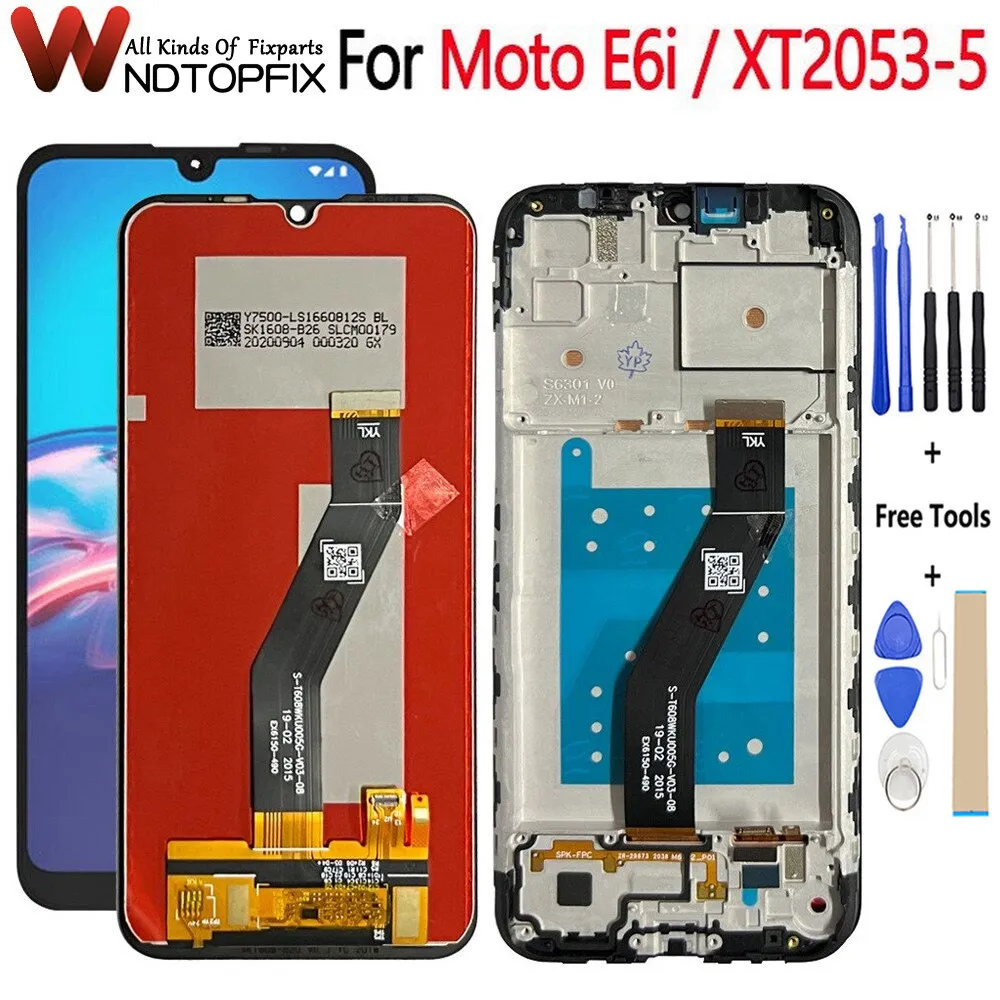 6.1" For Motorola Moto E6i LCD Display Touch Screen Digiziter Assembly Replacement Parts For Moto E6i LCD XT2053-5 Screen +Tools
6.1" For Motorola Moto E6i LCD Display Touch Screen Digiziter Assembly Replacement Parts For Moto E6i LCD XT2053-5 Screen +Tools