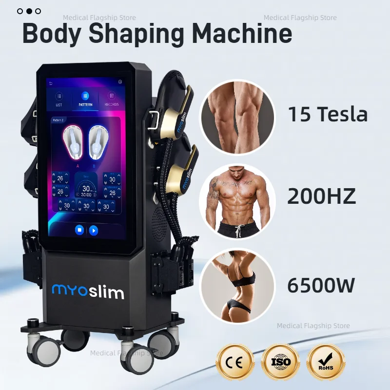 Профессиональный аппарат Myoslim PRO Ultra Therapy 15 Tesla 6500W Hiemt для похудения, коррекции фигуры и стимуляции мышц Myoslim NEO
Профессиональный аппарат Myoslim PRO Ultra Therapy 15 Tesla 6500W Hiemt для похудения, коррекции фигуры и стимуляции мышц Myoslim NEO