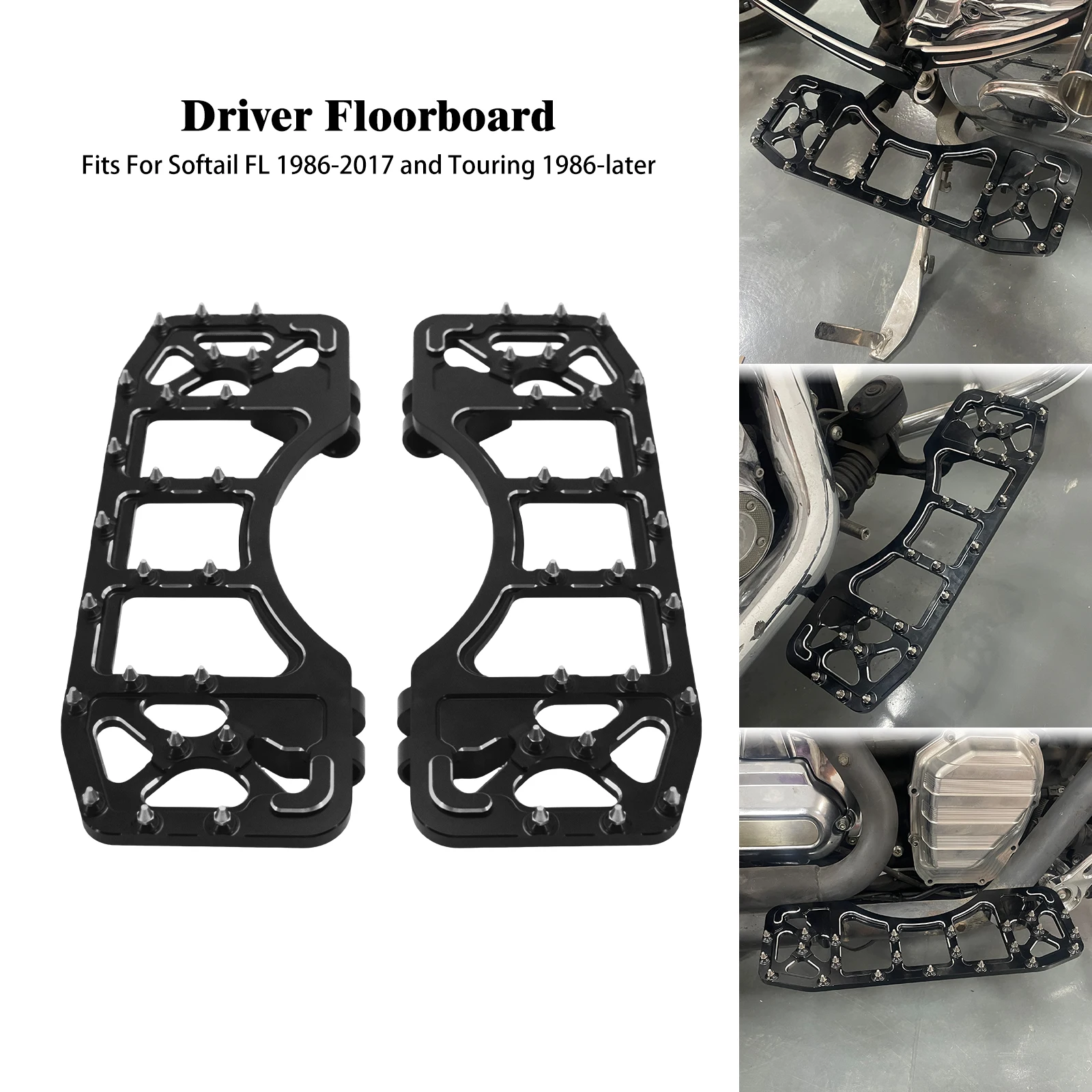 Motorcycle Black MX Style Anti-Skid Black Driver Floorboards Fit For Harley 1986-Later For Touring 08-Later Trike Non FLS FLSS FXSE Models For 2012-2016 FLD
Motorcycle Black MX Style Anti-Skid Black Driver Floorboards Fit For Harley 1986-Later For Touring 08-Later Trike Non FLS FLSS FXSE Models For 2012-2016 FLD