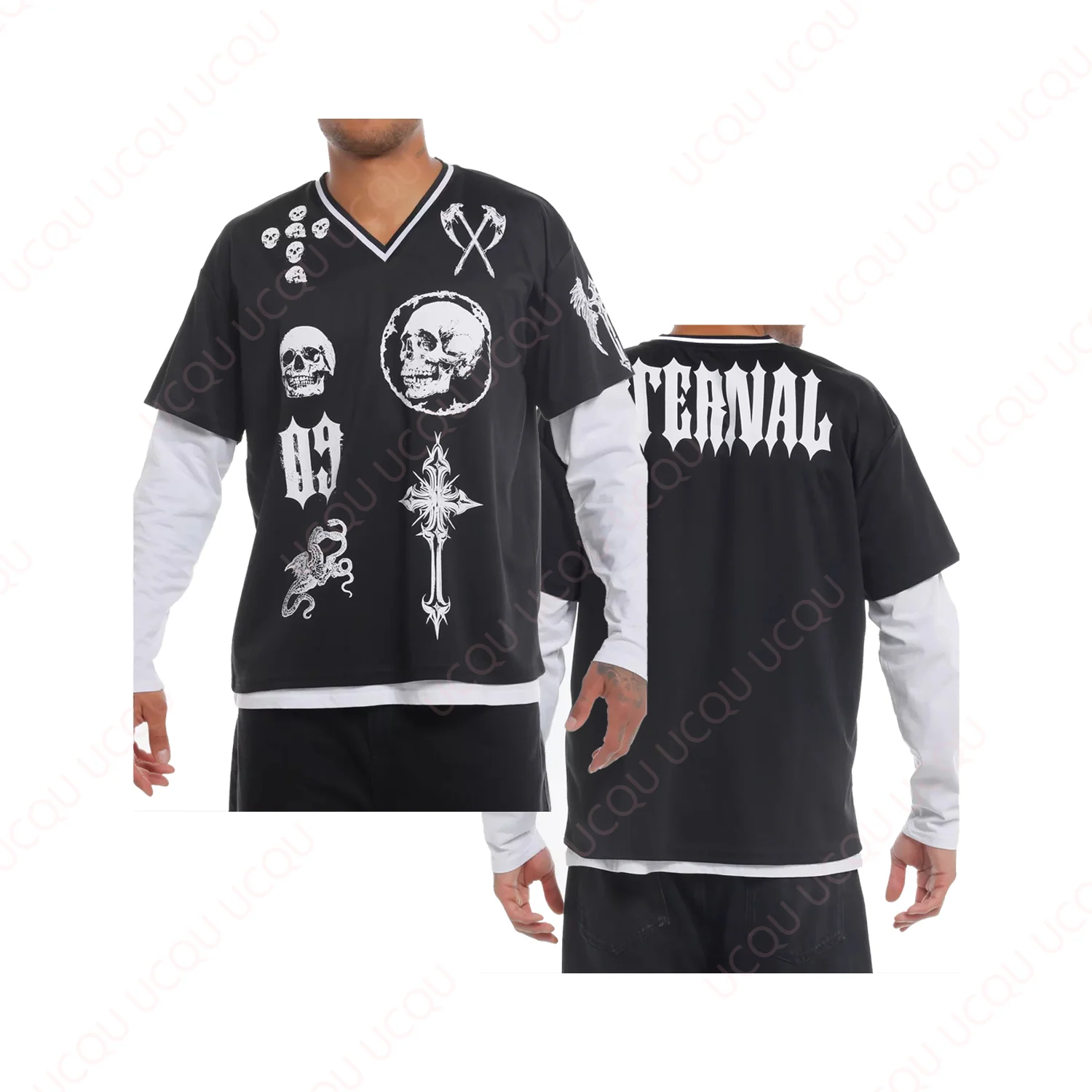Social Collision Eternal Skulls Jersey Newest Outdoor Quick Dry Jersey Summer Classic Casual Tee Loose Exercise Jersey 
Social Collision Eternal Skulls Jersey Newest Outdoor Quick Dry Jersey Summer Classic Casual Tee Loose Exercise Jersey