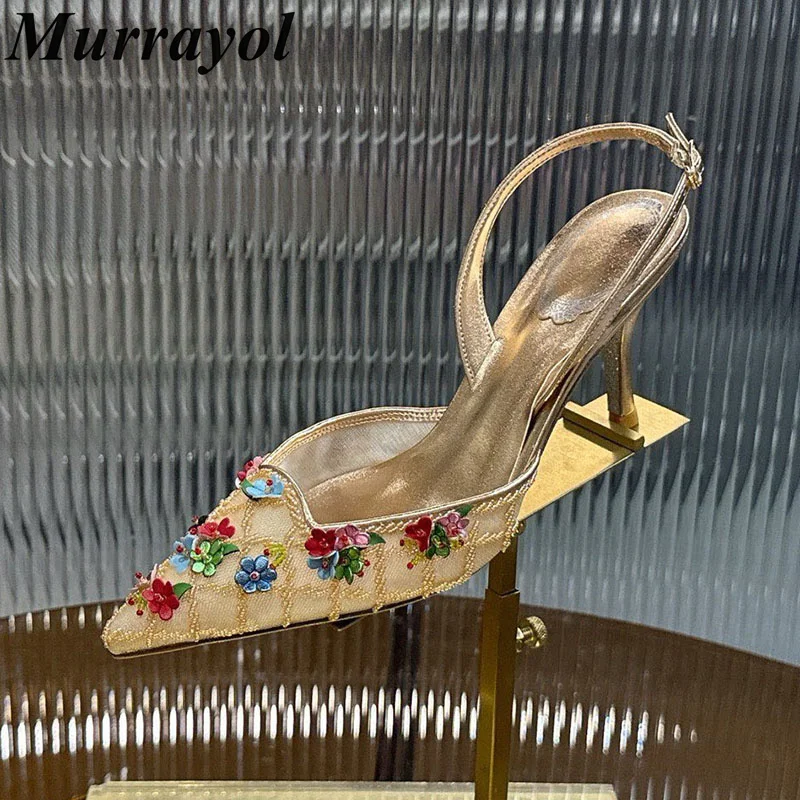 Pumps Women Pointed Toe Thin Heels Sandals Mesh Bling Rhinestone Flower Decor Wedding Shoes Spring Summer Party Dress Shoes
Pumps Women Pointed Toe Thin Heels Sandals Mesh Bling Rhinestone Flower Decor Wedding Shoes Spring Summer Party Dress Shoes