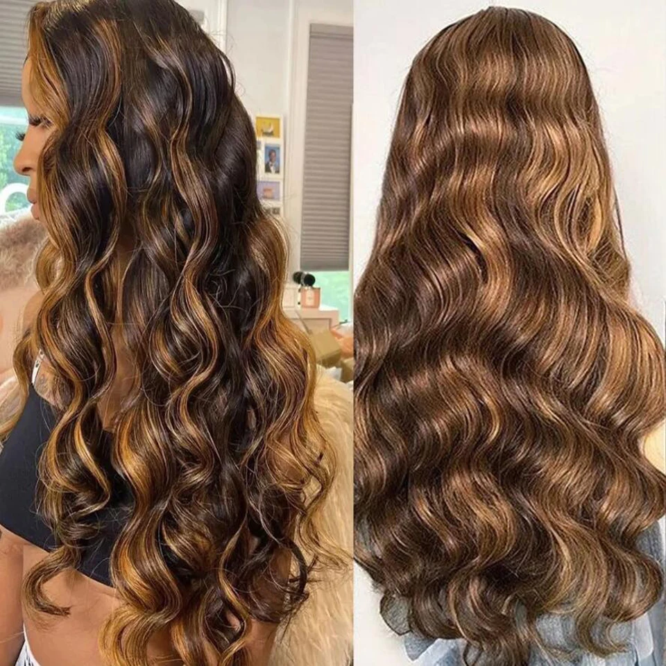 34 Inch P4/27 Honey Gold Highlight Ombre Body Wave 13x4 HD Lace Front Wig Human Hair 200% Density Brazilian Virgin Hair
34 Inch P4/27 Honey Gold Highlight Ombre Body Wave 13x4 HD Lace Front Wig Human Hair 200% Density Brazilian Virgin Hair