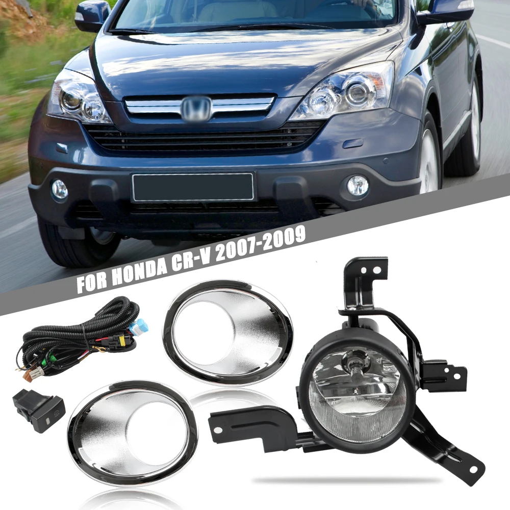 Front Bumper Fog Lamp Upgrade For HONDA CRV 2007 2008 2009 Version Additional Foglight Set Switch + Wiring
Front Bumper Fog Lamp Upgrade For HONDA CRV 2007 2008 2009 Version Additional Foglight Set Switch + Wiring