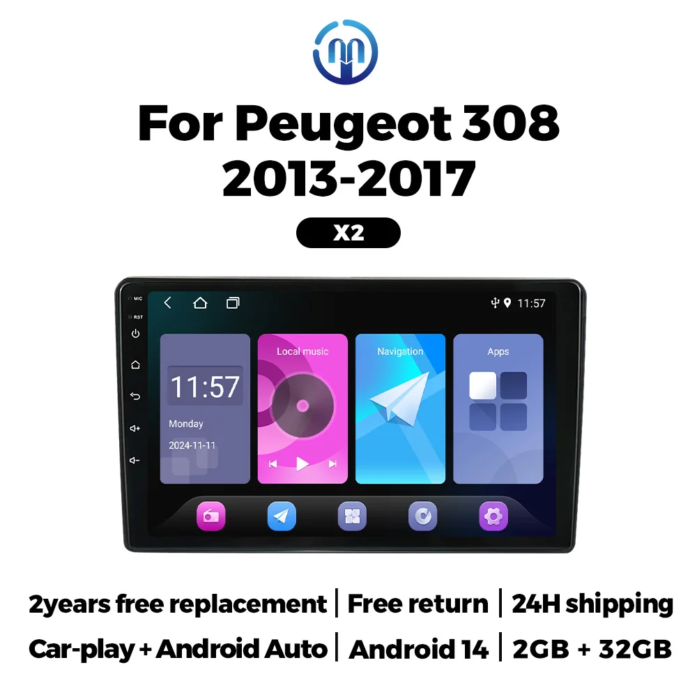 NaviFly Wireless CarPlay Android Auto Car Radio For Peugeot 308 308S 2013 - 2017 GPS Multimedia Video Player 2Din Head Unit WIFI
NaviFly Wireless CarPlay Android Auto Car Radio For Peugeot 308 308S 2013 - 2017 GPS Multimedia Video Player 2Din Head Unit WIFI