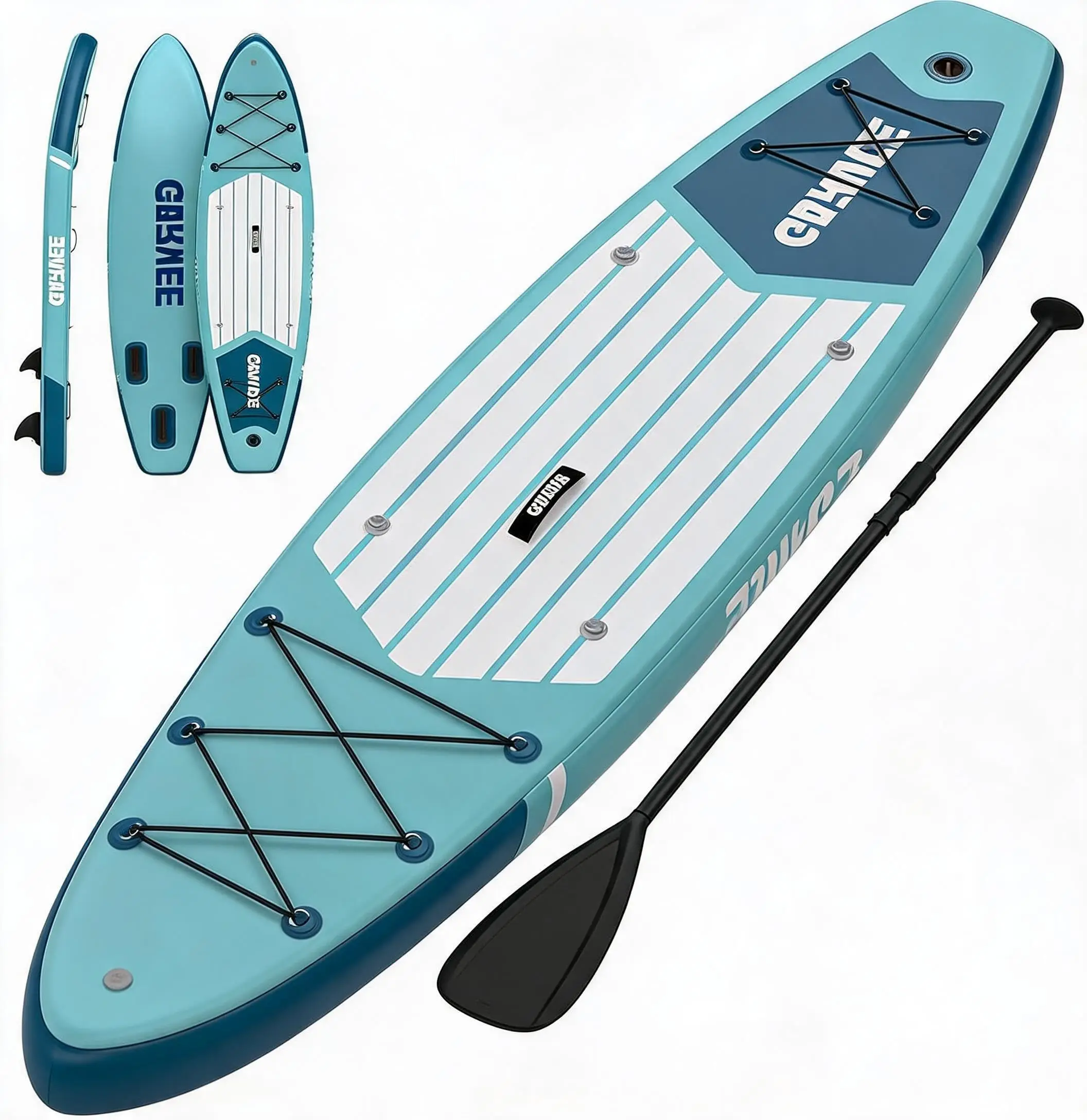 Inflatable Stand Up Paddle Board 11ft x 34in Extra Wide for Adults, SUP with Backpack, Hand Pump, 3 Fins, Camera Mount, Kayak Seat d-Rings, Non-Slip EVA Deck, 400 Lbs
Inflatable Stand Up Paddle Board 11ft x 34in Extra Wide for Adults, SUP with Backpack, Hand Pump, 3 Fins, Camera Mount, Kayak Seat d-Rings, Non-Slip EVA Deck, 400 Lbs