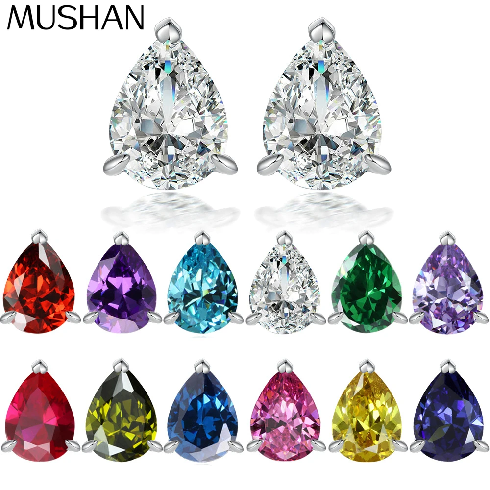 Серьги-гвоздики MuShan Luxury Jewelry из стерлингового серебра 925 пробы с цирконием 7А, модные, для женщин, с покрытием из настоящего золота 18К, изысканные ювелирные изделия
Серьги-гвоздики MuShan Luxury Jewelry из стерлингового серебра 925 пробы с цирконием 7А, модные, для женщин, с покрытием из настоящего золота 18К, изысканные ювелирные изделия