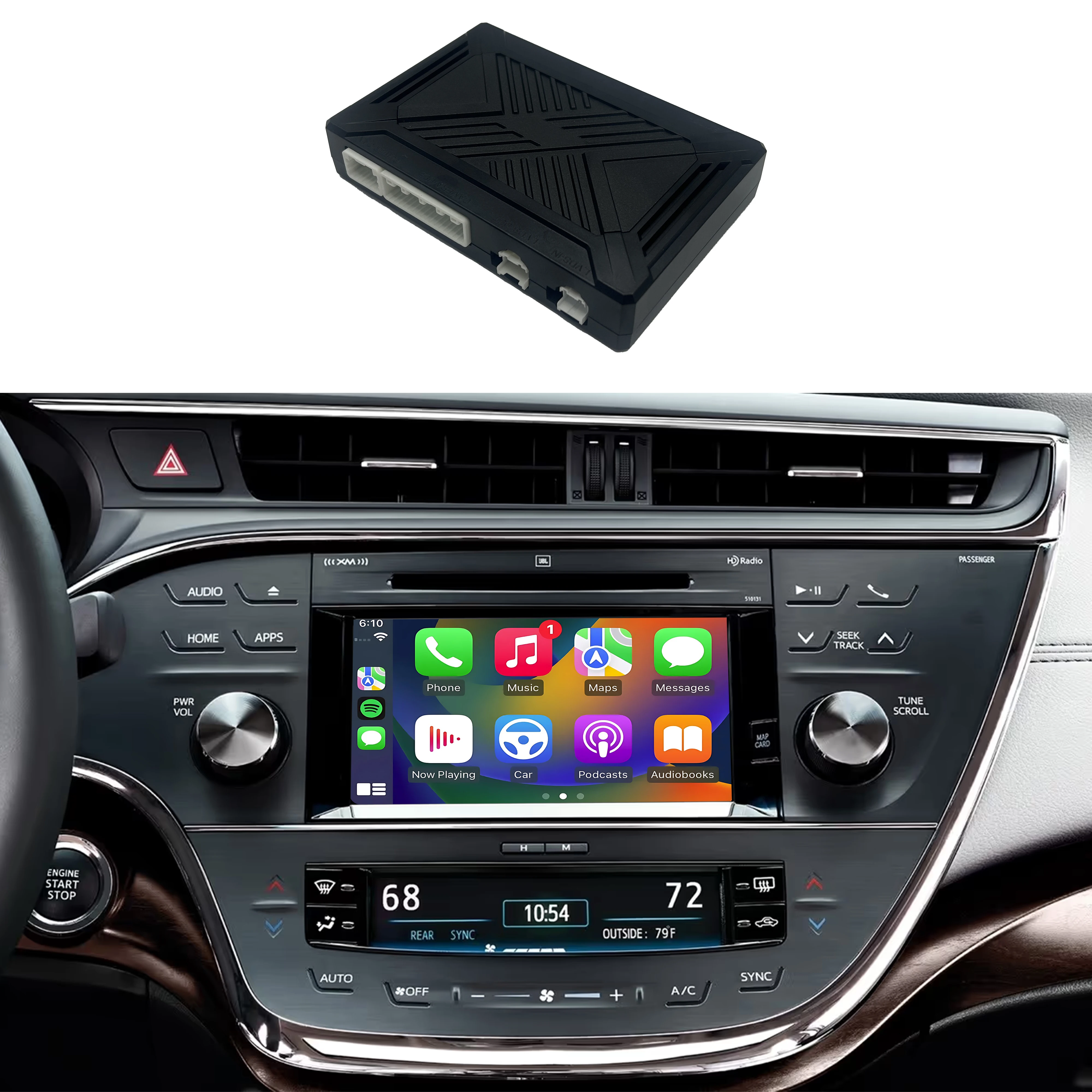 Wireless CarPlay&Android Auto Retrofit Kit for TOYOTA AVALON 2014-2018 Support Factory Bluetooth Audio,Micphone,Reverse Camera
Wireless CarPlay&Android Auto Retrofit Kit for TOYOTA AVALON 2014-2018 Support Factory Bluetooth Audio,Micphone,Reverse Camera