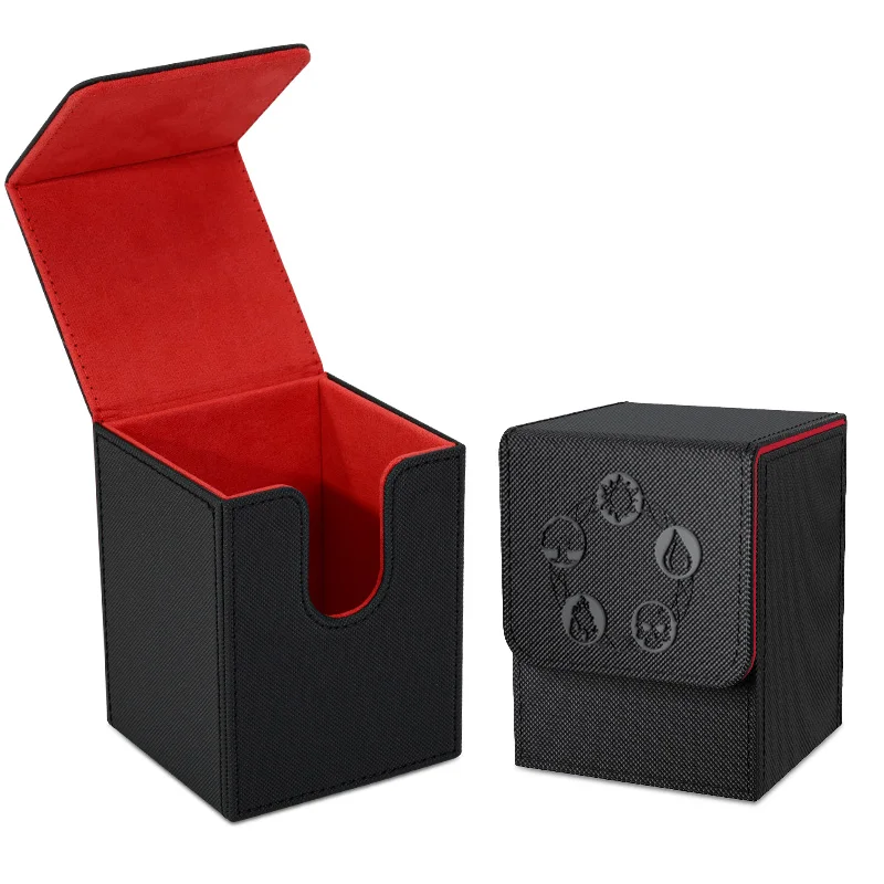 Magnetic Closure PU Leather Card Box for TCG Cards , Card Deck Box, Copyrighted Design,Fits 100+ Single Sleeved Cards
Magnetic Closure PU Leather Card Box for TCG Cards , Card Deck Box, Copyrighted Design,Fits 100+ Single Sleeved Cards