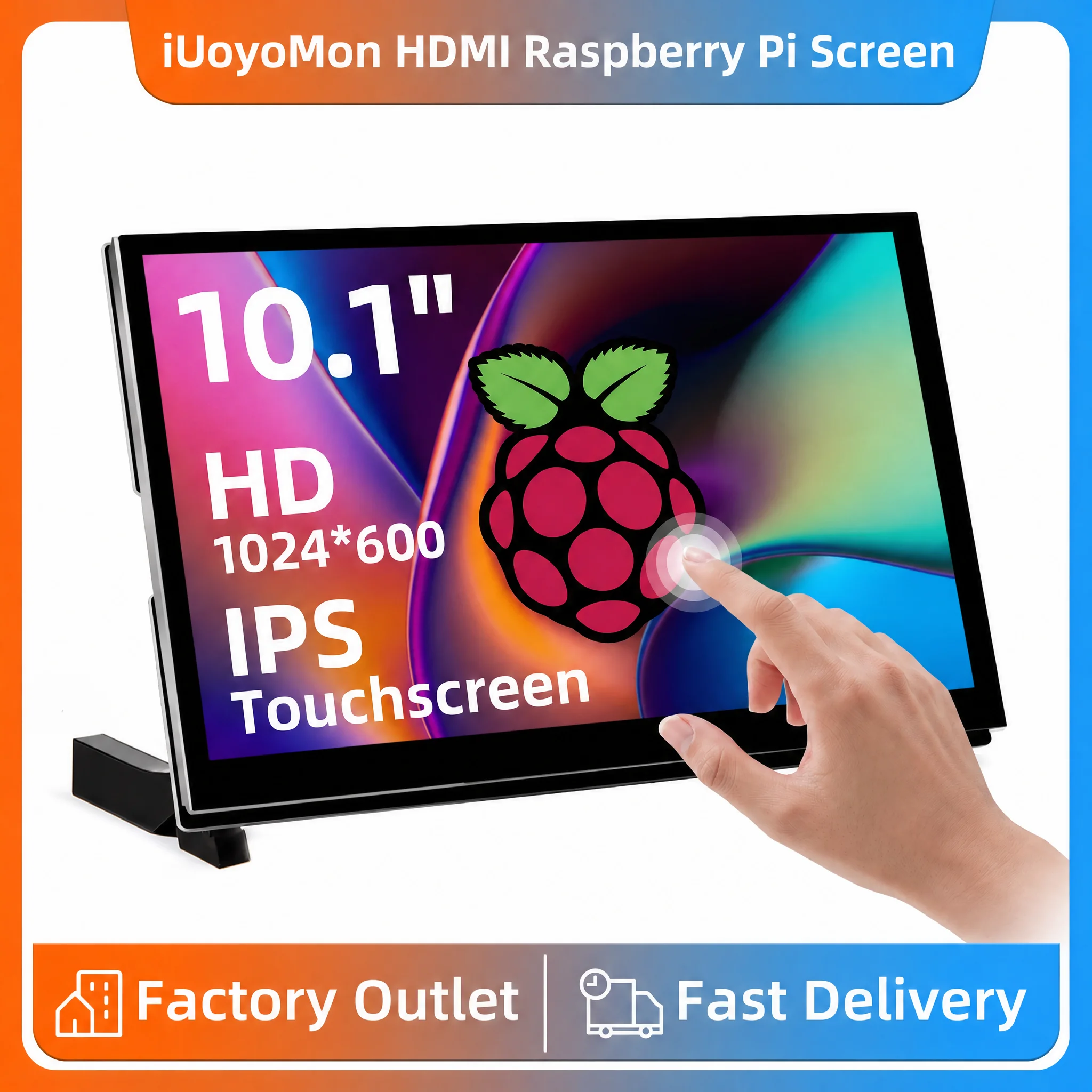 IUoYoMon Raspberry Pi Screen 10.1 Inch Touch Screen 1024*600 HDMI Display For Raspberry Pi 5/4/3B/B+ Win11/10/8
IUoYoMon Raspberry Pi Screen 10.1 Inch Touch Screen 1024*600 HDMI Display For Raspberry Pi 5/4/3B/B+ Win11/10/8