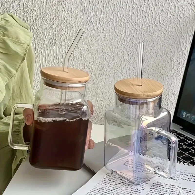 1/4 piece 17.4 oz/510 ml glass with bamboo lid and straw, iced coffee cup, summer wine set, birthday gift, suitable for cafes
1/4 piece 17.4 oz/510 ml glass with bamboo lid and straw, iced coffee cup, summer wine set, birthday gift, suitable for cafes