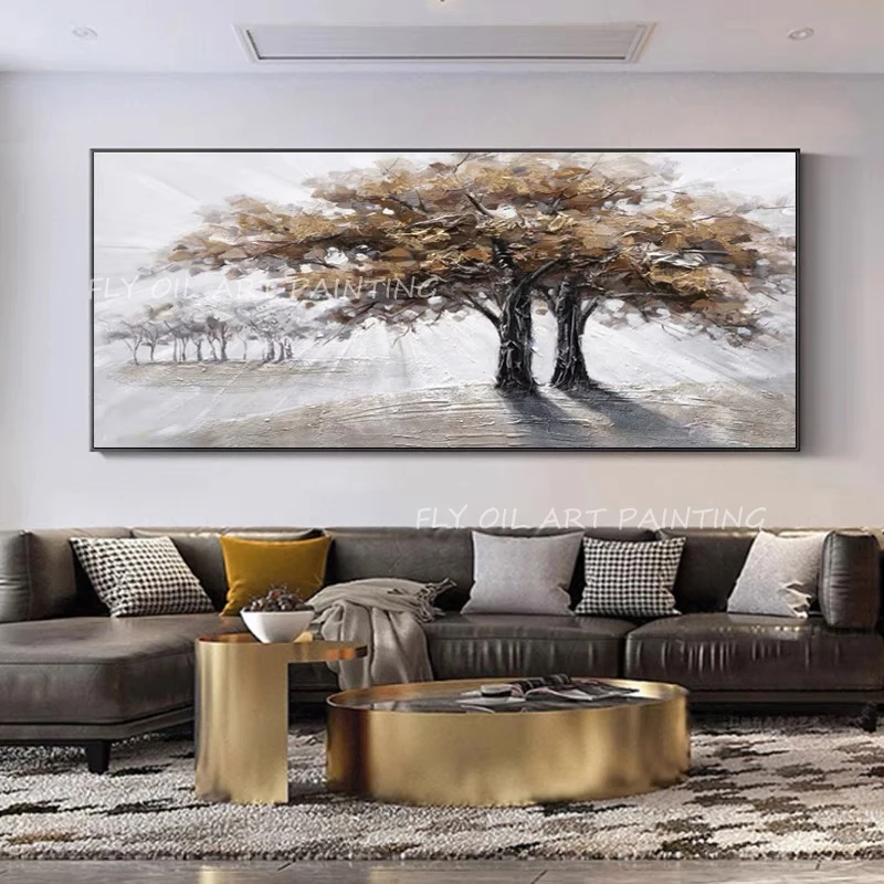 100% Handmade gold foil large size tree forest outside picture grey canvas thick Oil Paintings for Living Room Home Decoration
100% Handmade gold foil large size tree forest outside picture grey canvas thick Oil Paintings for Living Room Home Decoration