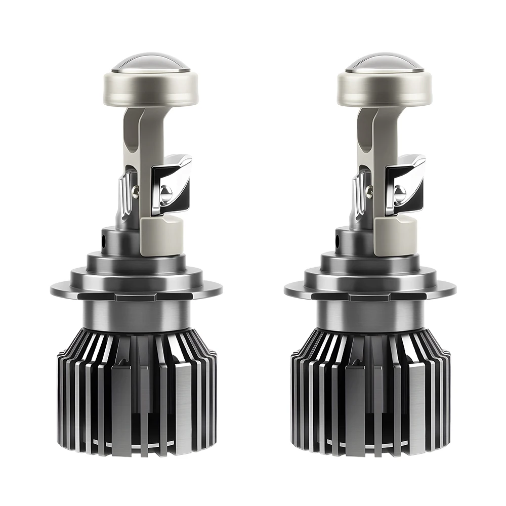 H7 Single Beam LED Headlight DRL Fan Design 120W 12000LM With Projector Lens 6000K White External Drive 12V Canbus No Error
H7 Single Beam LED Headlight DRL Fan Design 120W 12000LM With Projector Lens 6000K White External Drive 12V Canbus No Error