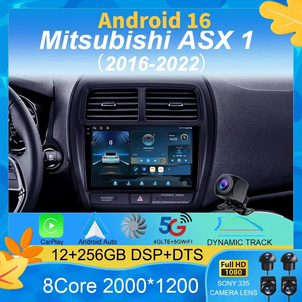 For Mitsubishi ASX 1 2016 2017 2018 2019 2020 - 2022 Android 16 Car Radio Player DSP Carplay 8G 256G Stereo No 2 din DVD Screen
For Mitsubishi ASX 1 2016 2017 2018 2019 2020 - 2022 Android 16 Car Radio Player DSP Carplay 8G 256G Stereo No 2 din DVD Screen