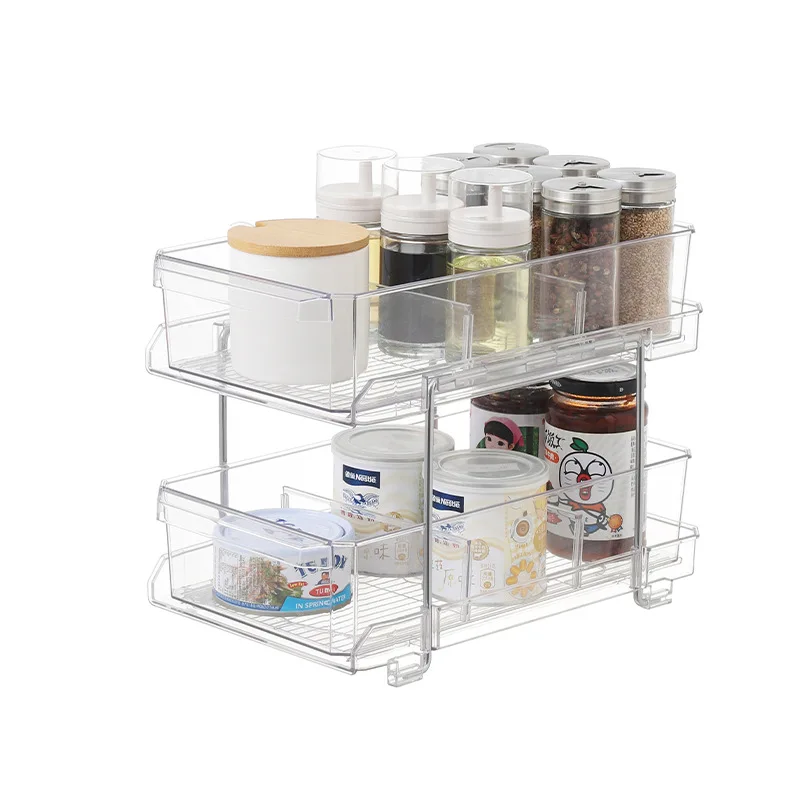Clear Organizer with Dividers, Multi-Purpose Slide-Out Storage Container,Bathroom Vanity Counter Organizing Tray Kitchen Storage
Clear Organizer with Dividers, Multi-Purpose Slide-Out Storage Container,Bathroom Vanity Counter Organizing Tray Kitchen Storage