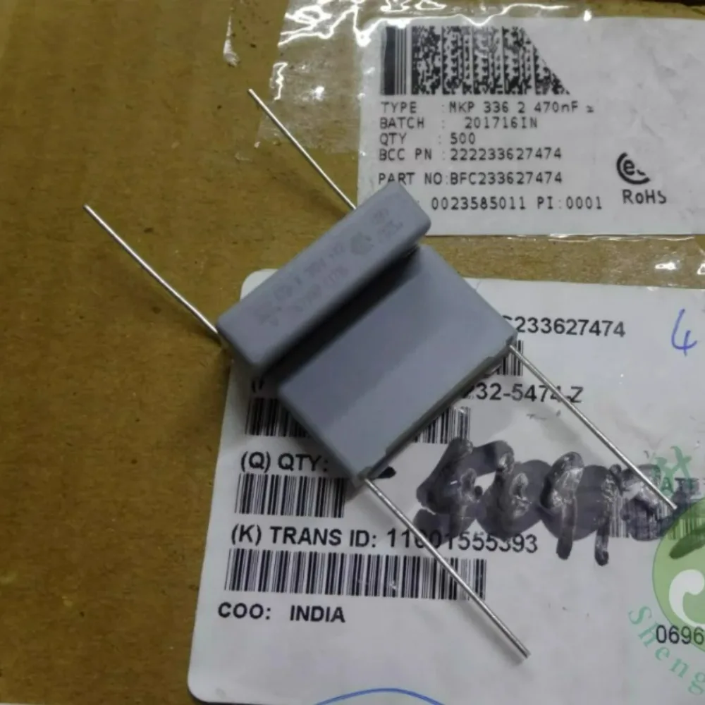 10pcs/lot MKP336 0.47uf 310vAC 470nf u47 474 K Brand New 22.5mm Film Capacitor 222233627474
10pcs/lot MKP336 0.47uf 310vAC 470nf u47 474 K Brand New 22.5mm Film Capacitor 222233627474