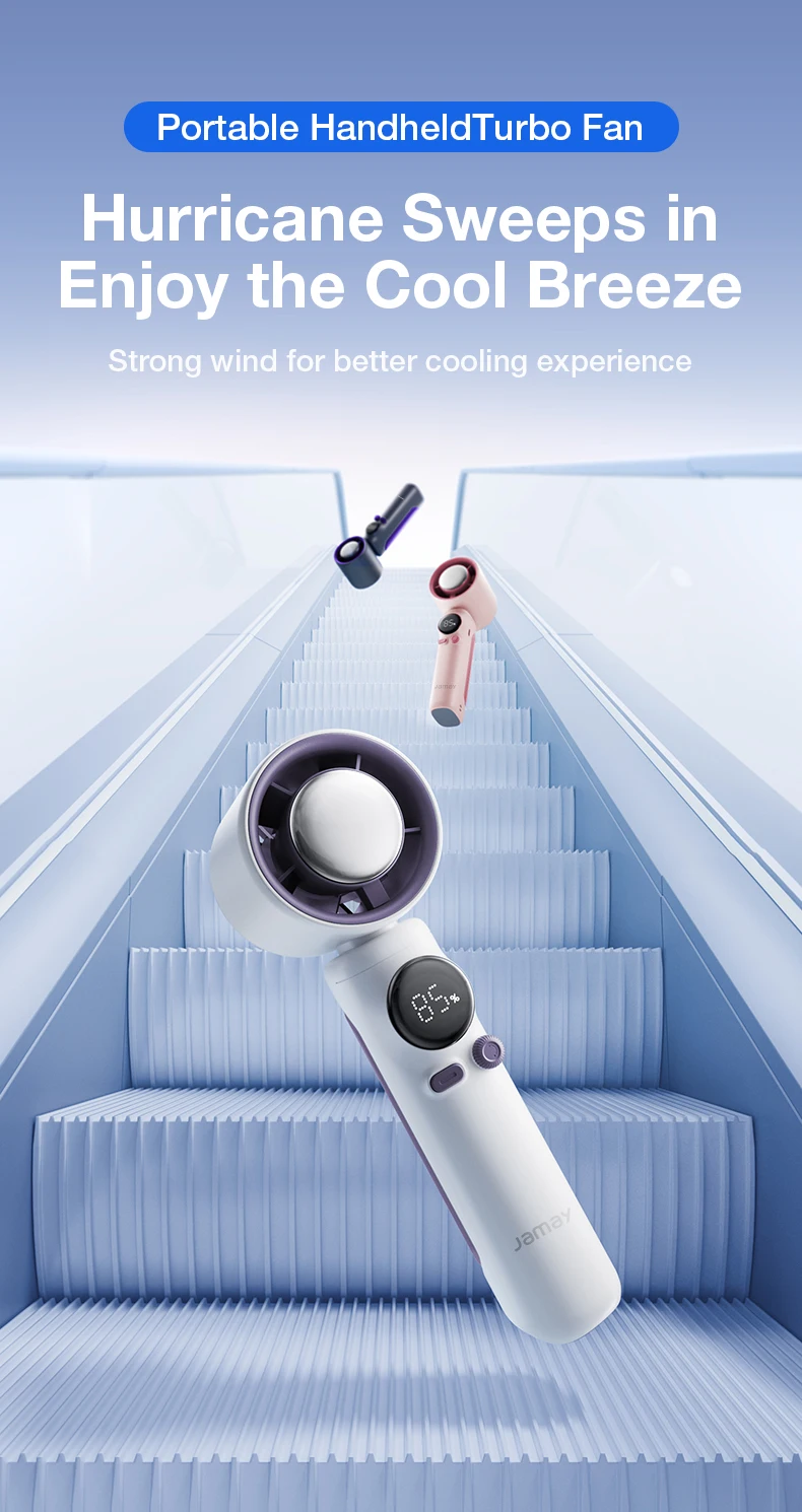 JAMAY 6000mAh Ultra Long Endurance Outdoor Cooling Handheld Fan 100 Level Super Strong Wind Regulation Camping Cooldown Tools 
JAMAY 6000mAh Ultra Long Endurance Outdoor Cooling Handheld Fan 100 Level Super Strong Wind Regulation Camping Cooldown Tools