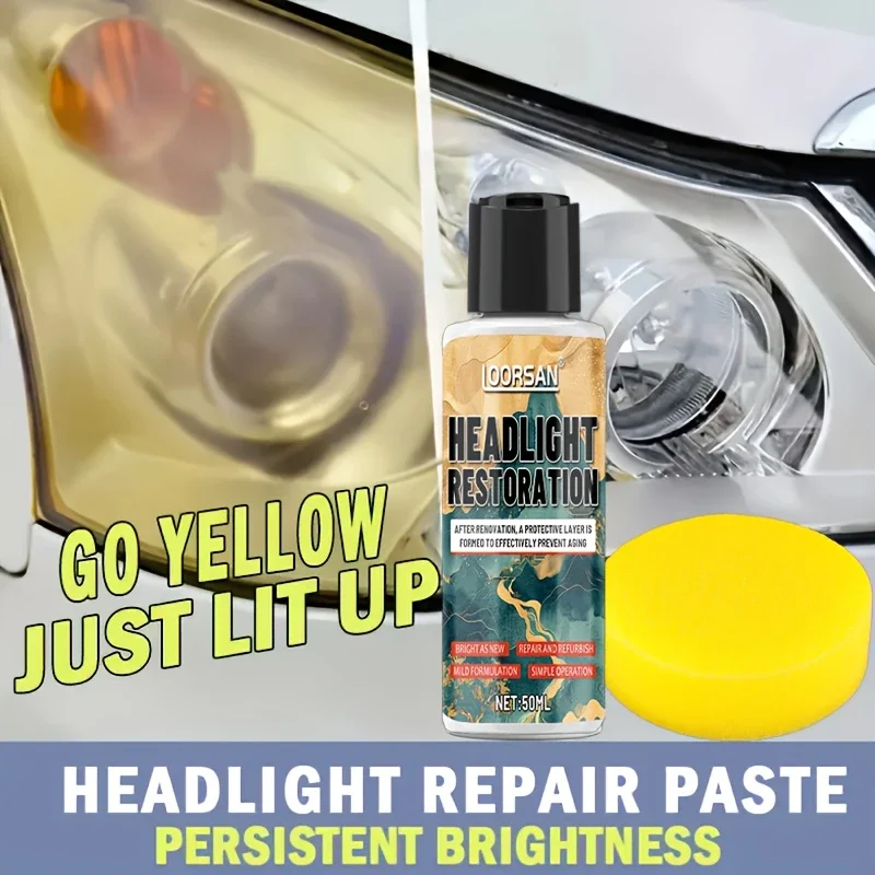 Headlight Restoration Paste-Repairs Oxidation,Yellowing,and Hazing | Improves Clarity and Brightness | Easy-to-Use Polishing Kit
Headlight Restoration Paste-Repairs Oxidation,Yellowing,and Hazing | Improves Clarity and Brightness | Easy-to-Use Polishing Kit