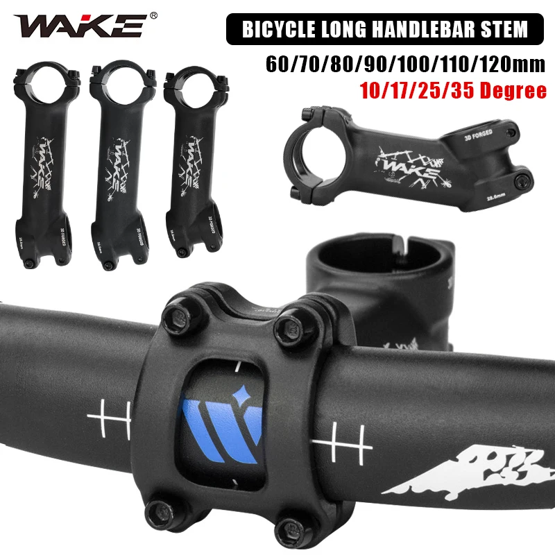 WAKE Cycling Stem 10 17 25 35 Degree Bicycle Handlebar Stem 31.8mm Lightweight Bike Table Aluminum Alloy Bicycle Riser Table
WAKE Cycling Stem 10 17 25 35 Degree Bicycle Handlebar Stem 31.8mm Lightweight Bike Table Aluminum Alloy Bicycle Riser Table