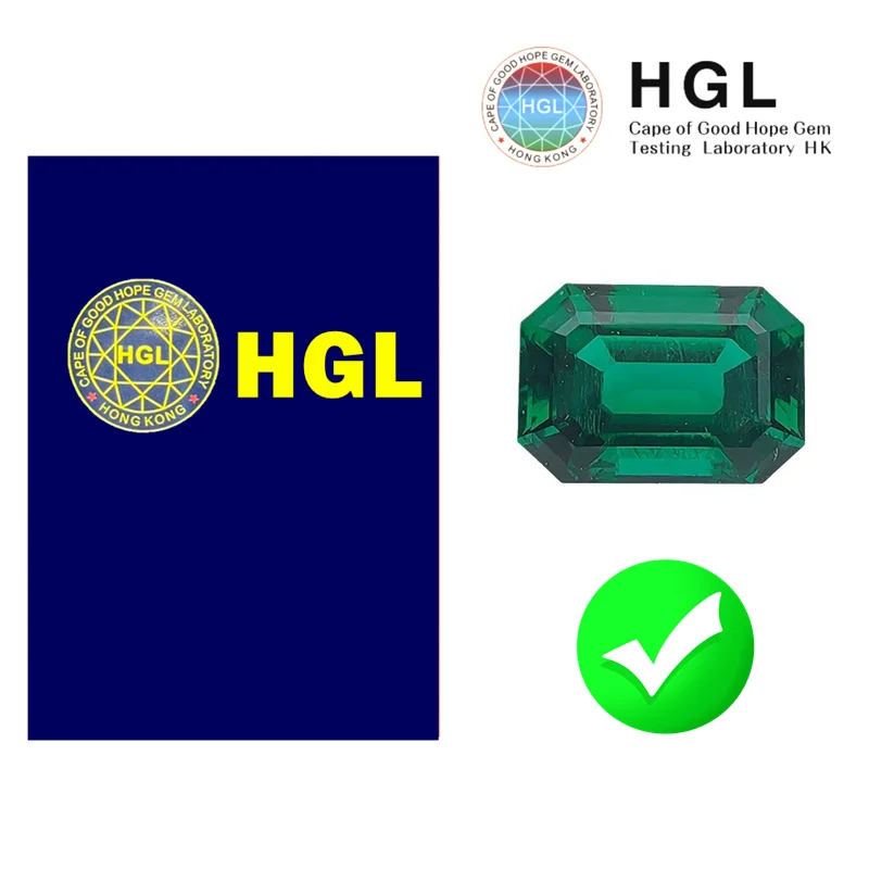 HGL Certify Zambian Emerald Lab Grown Emerald 7×9mm Emerald Cut for Jewelry Making/Collection/Gift/Setting With HGL Report
HGL Certify Zambian Emerald Lab Grown Emerald 7×9mm Emerald Cut for Jewelry Making/Collection/Gift/Setting With HGL Report